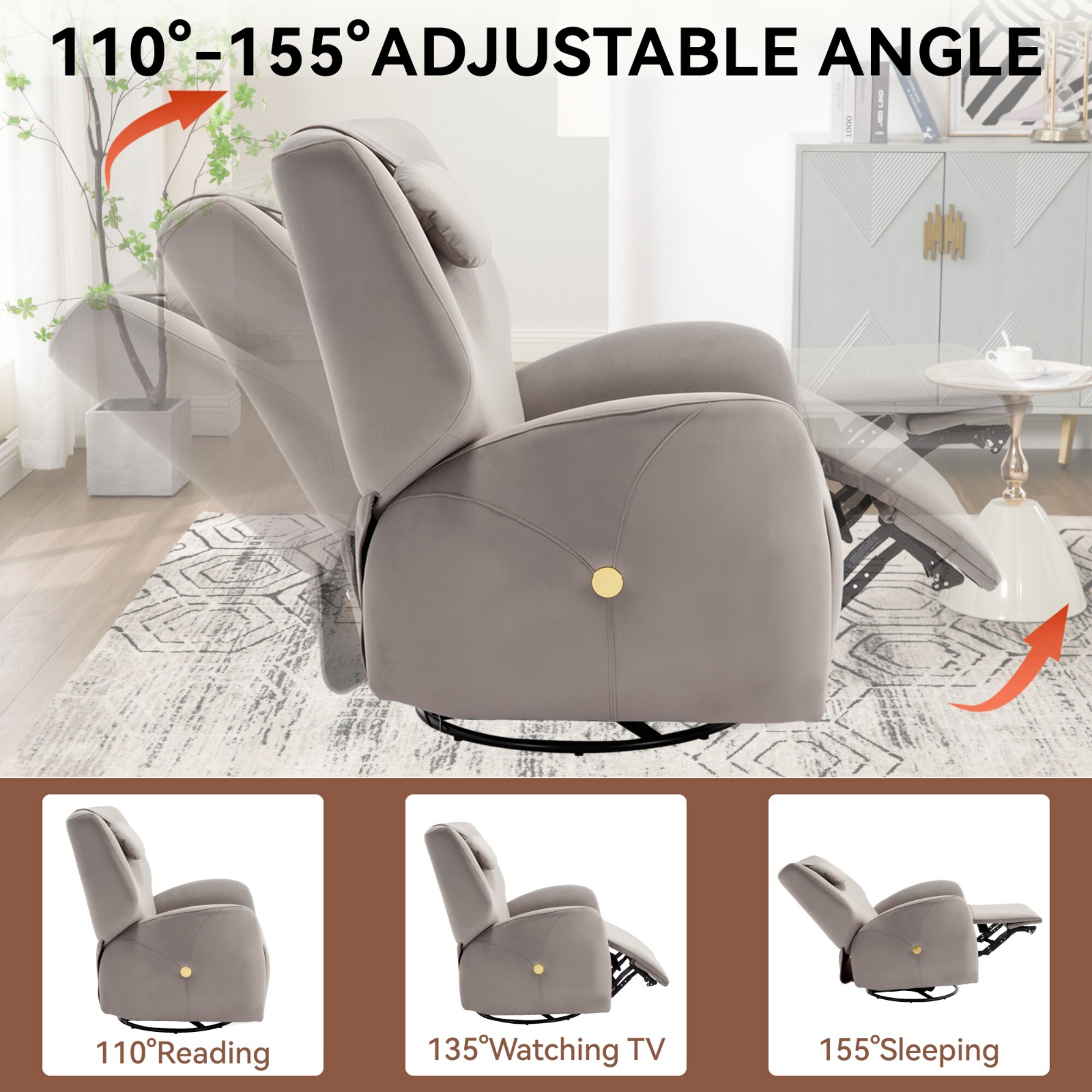 Boyel Living BL-CM806GY recliners - View #11