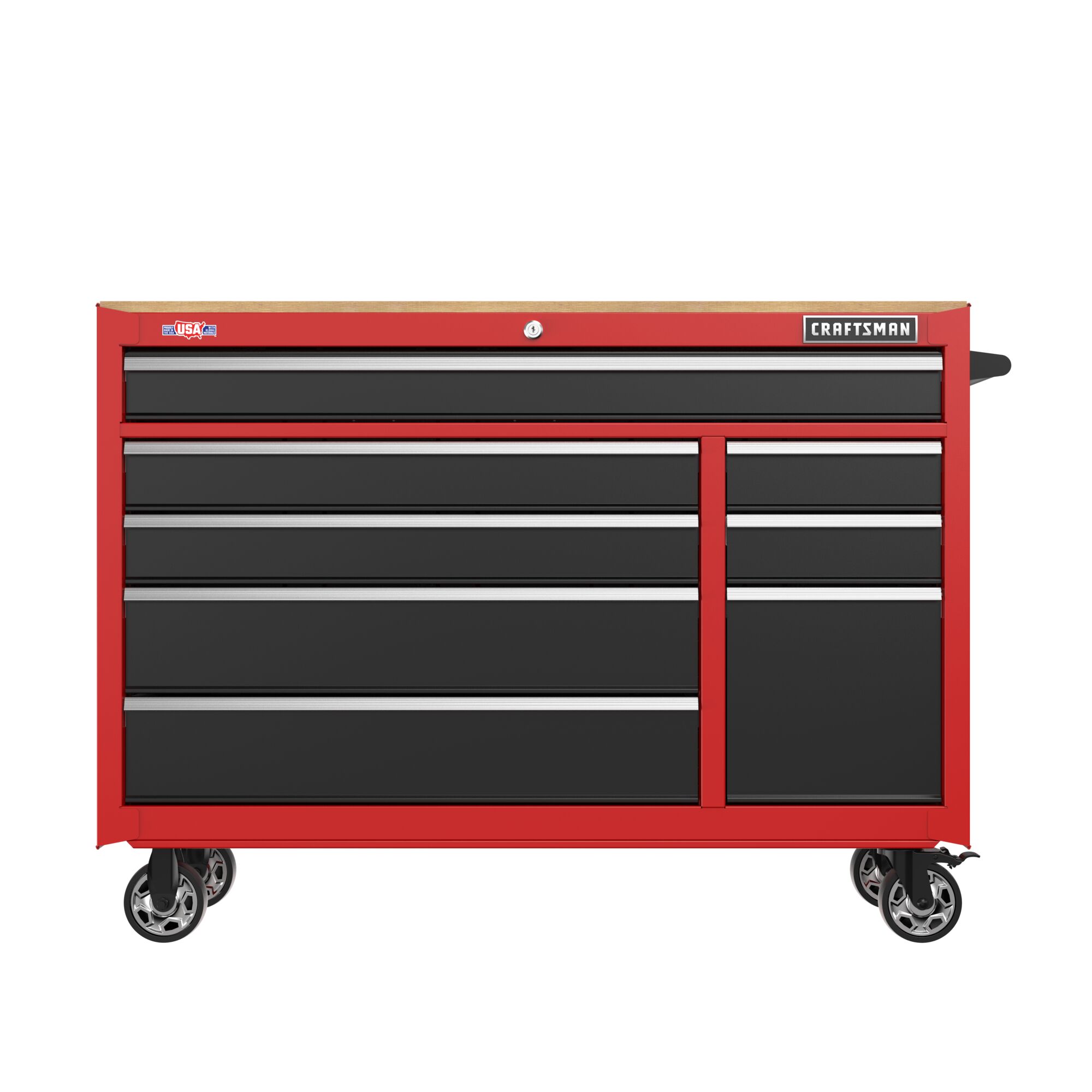 CRAFTSMAN 24-in L x 41.25-in H Red Wood Work Bench in the Work