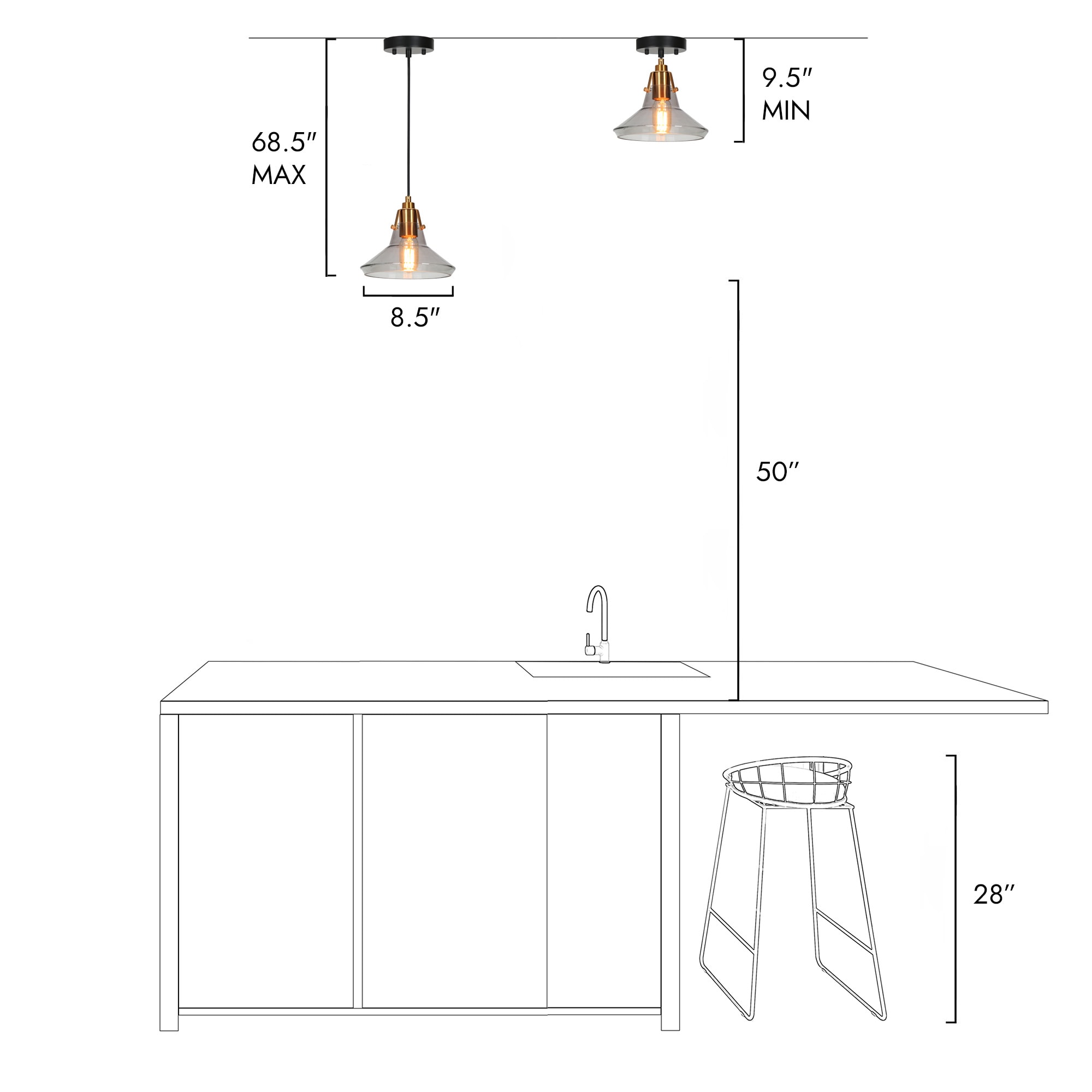 ZEVNI L3MMAYYIW936PSQ8 Pendant-Lights - View #9