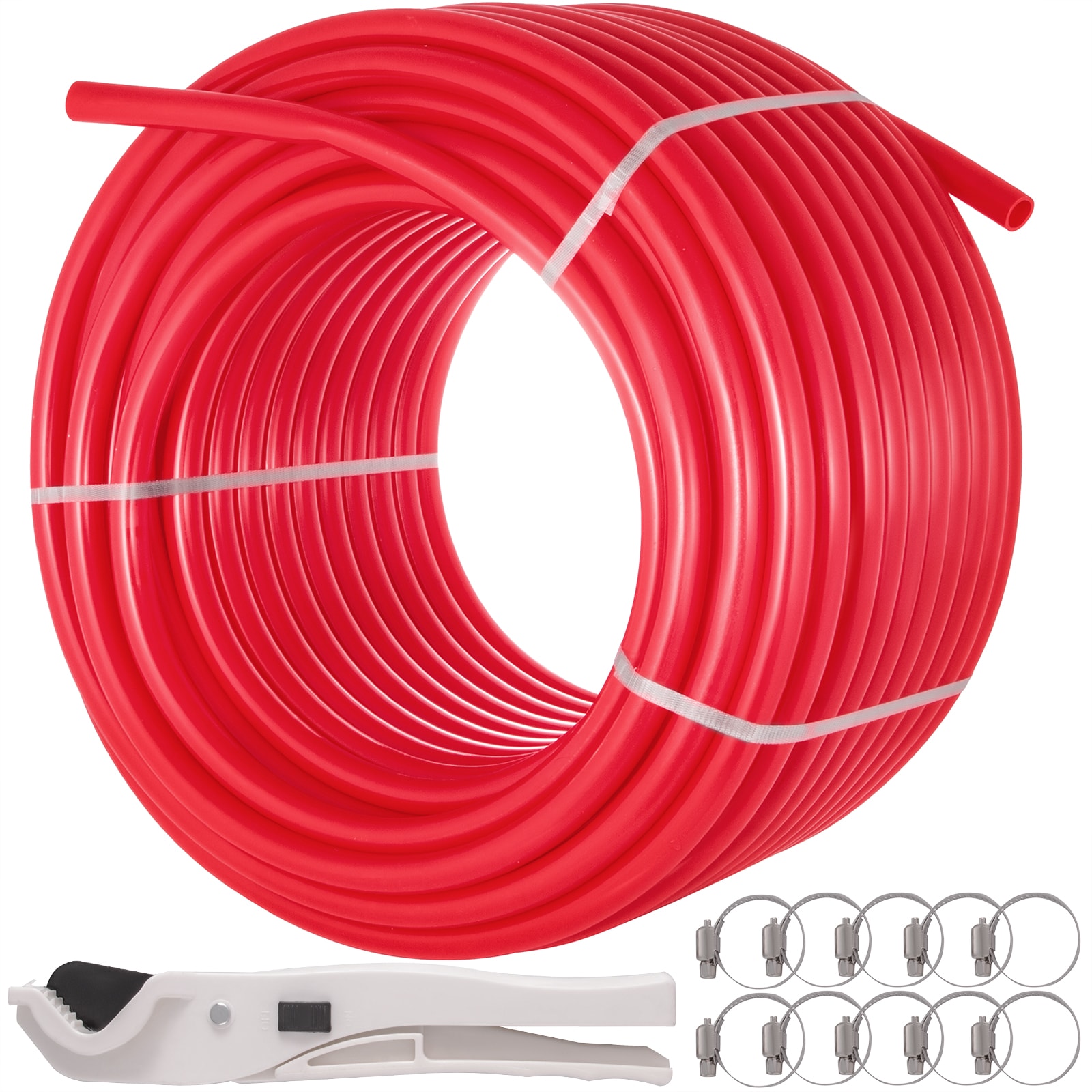 VEVOR PEX1X300FTHSBGY01V0 Pex Potable Water Tubing Pipe 1,300-ft Red
