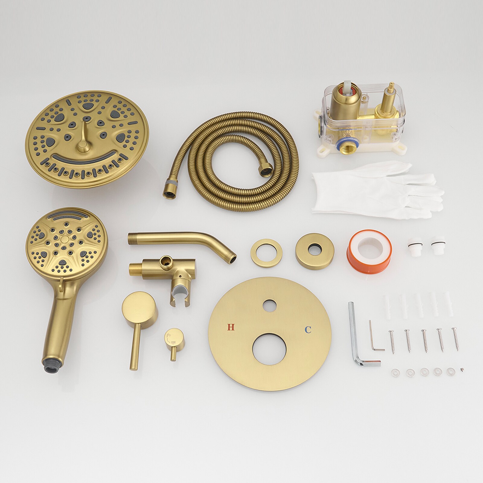 BWE A-98017-BG Showerhead-Bar-Panels - View #8