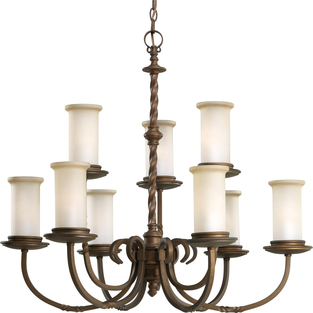 Progress Lighting P4179-102 Santiago Roasted Java Rustic Chandelier