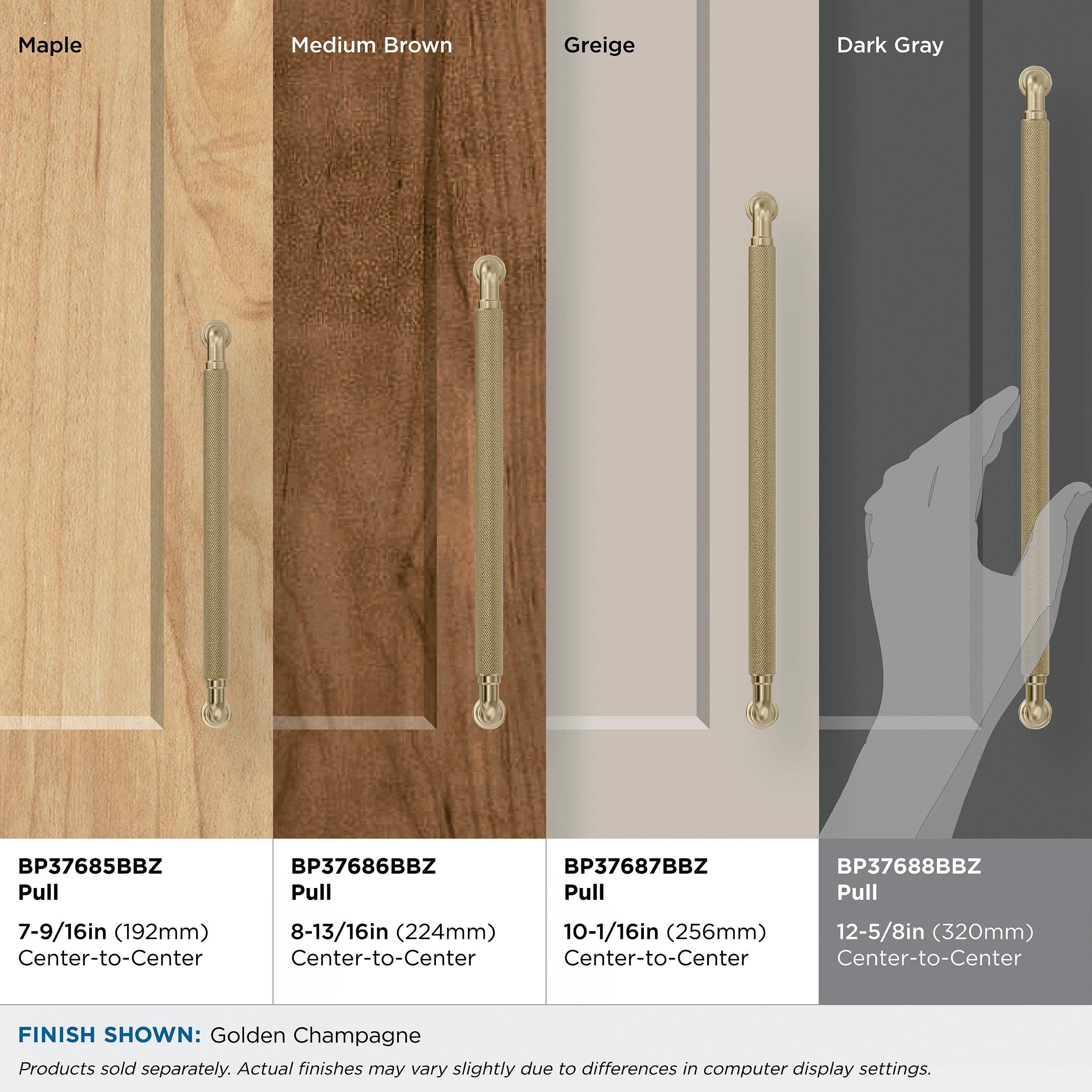 Amerock BP37688BBZ Cabinet-Pulls - View #7