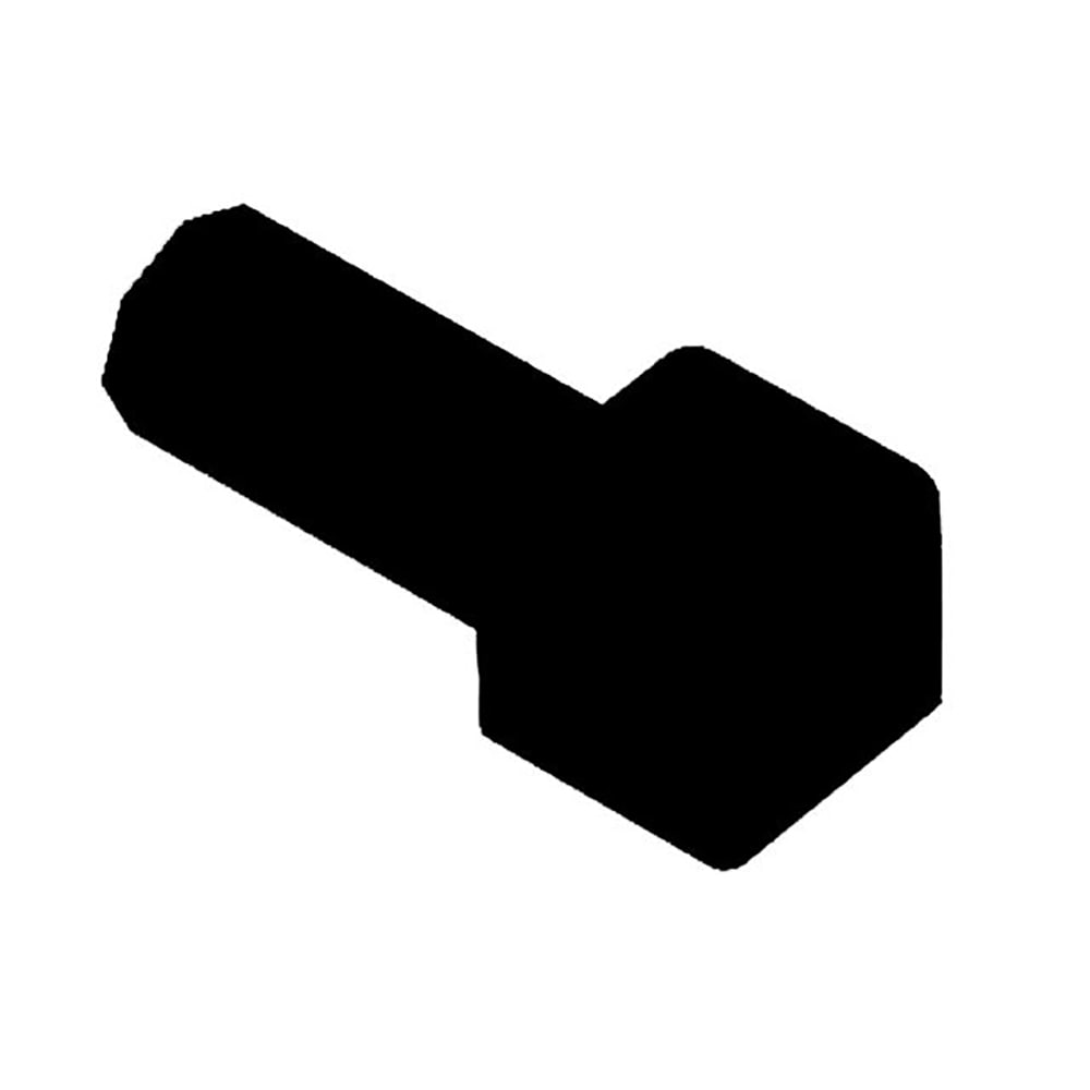 Schluter Systems E/PQ60GS Quadec 0.25-in W x 1.0-in L Black PVC Outside corner Tile Edge Trim