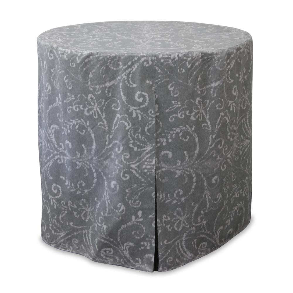 WestPoint Home 028828439024 Tablevogue Table Cover Collection Fitted Indoor/Outdoor Pearl Gray Table Cover for 60-in round