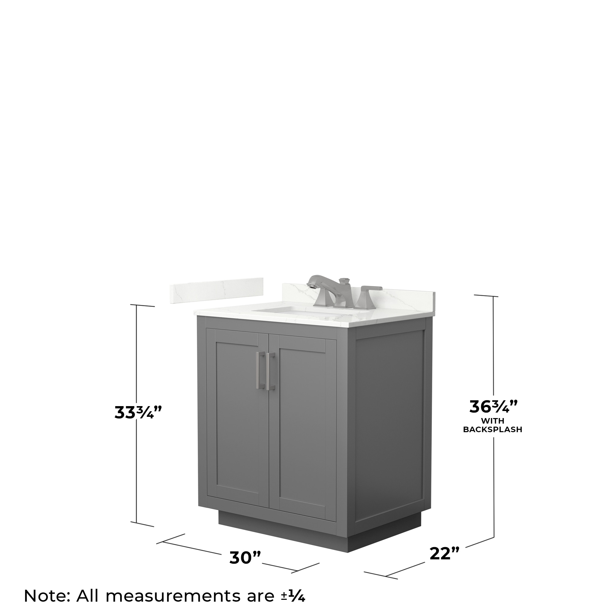 Wyndham Collection WCF292930SKGGTUS3MXX Bath-Vanity-Combo - View #5