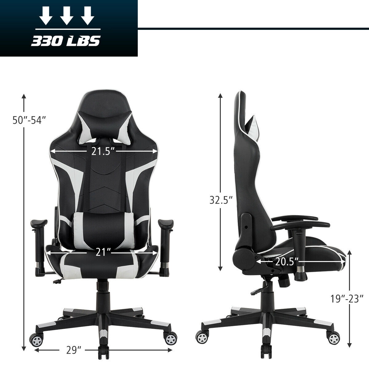 LIVIZA DCG10120BK Office-Chairs - View #2