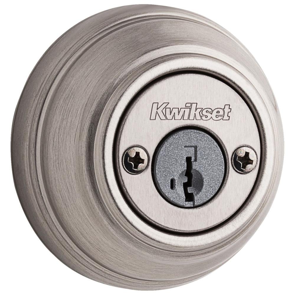 Kwikset Signature Series 985 Satin Nickel Double Cylinder Deadbolt