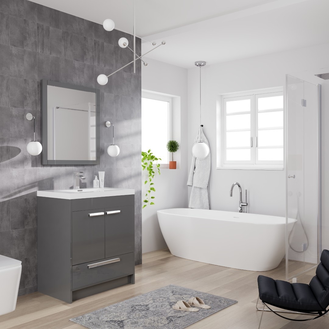 Eviva EVVN750-8-30GR Bath-Vanity-Combo - View #11