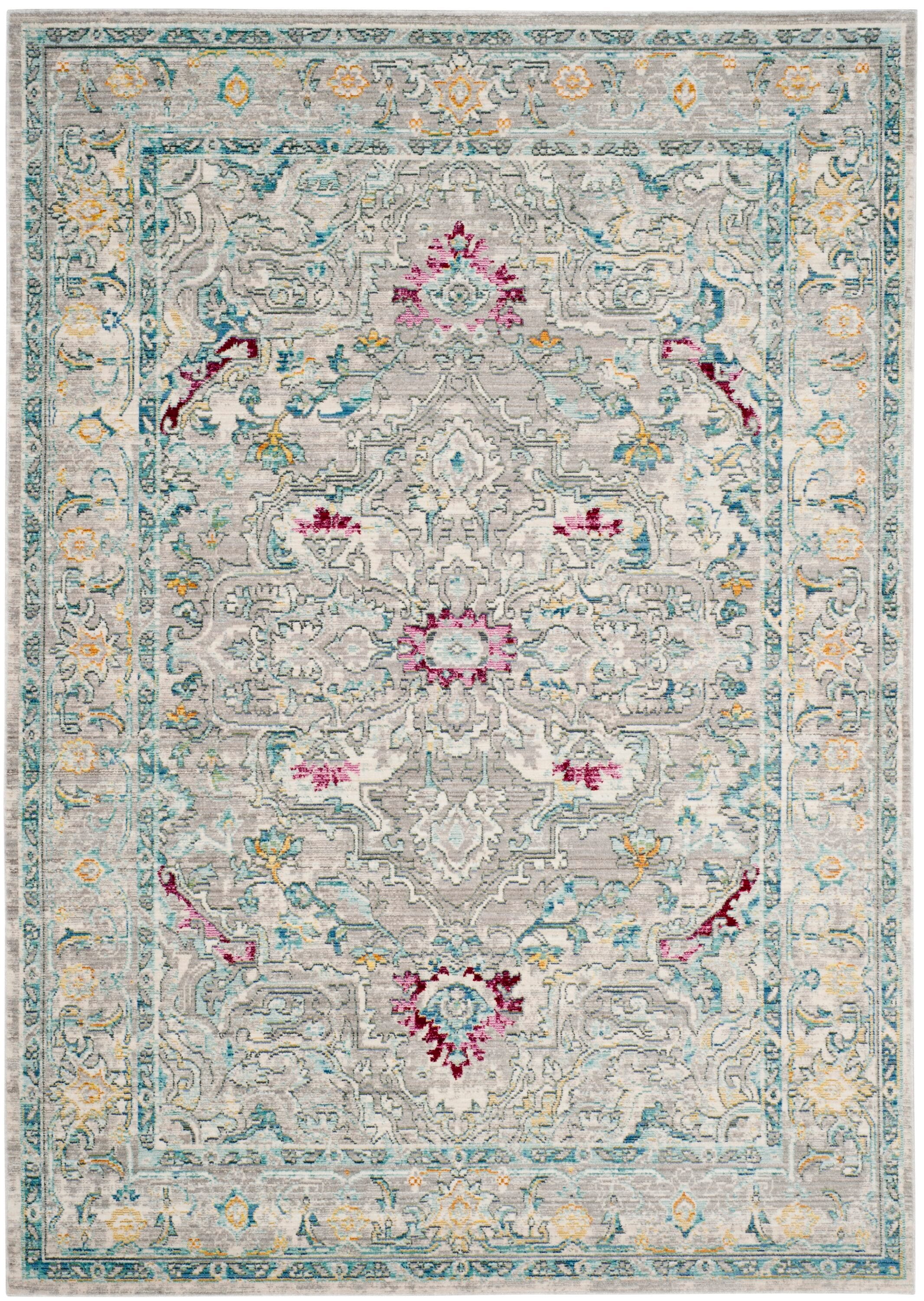 Gray Abstract Handmade Reversible 6' x 9' Synthetic Area Rug