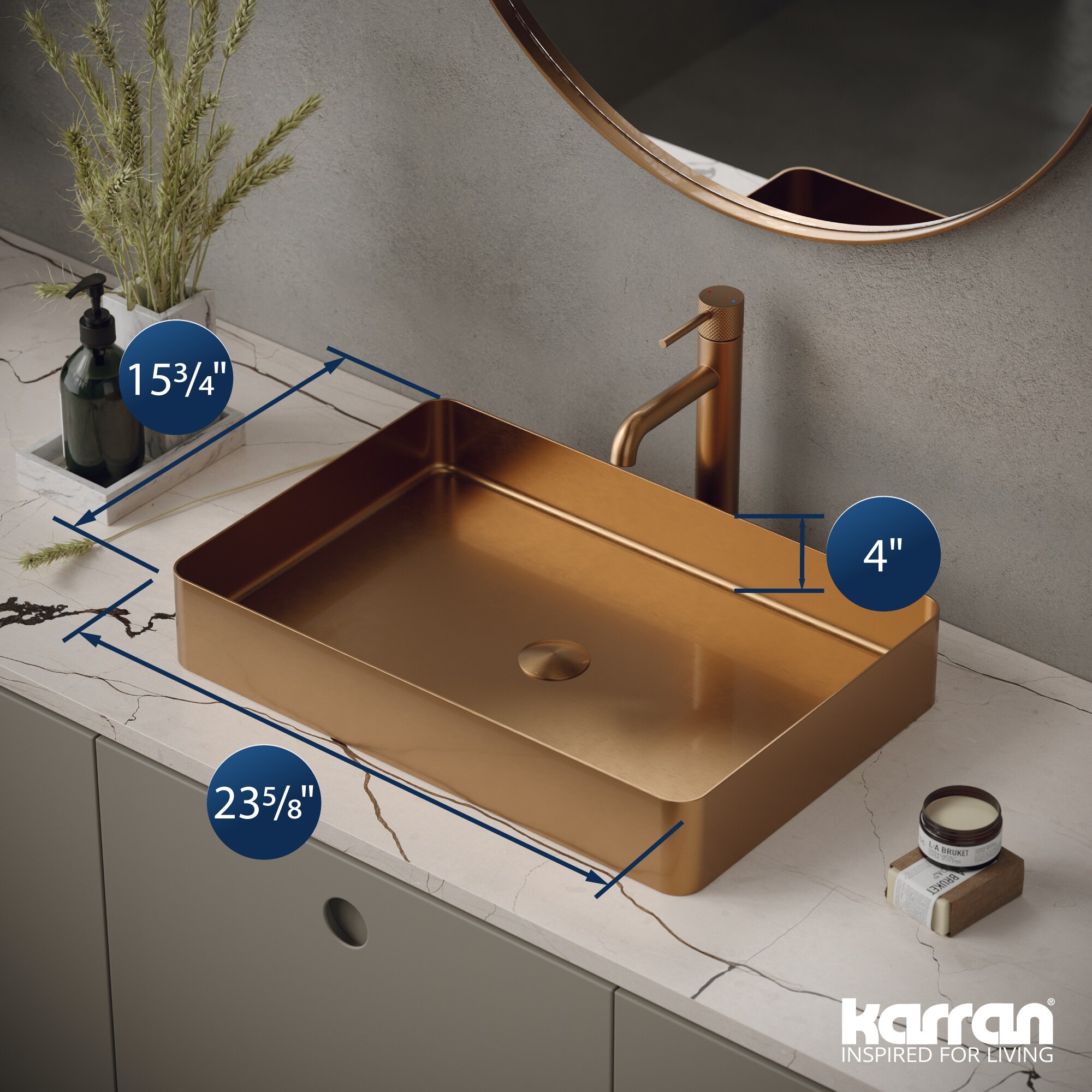 Karran CCV600BC Bath-Sink - View #4