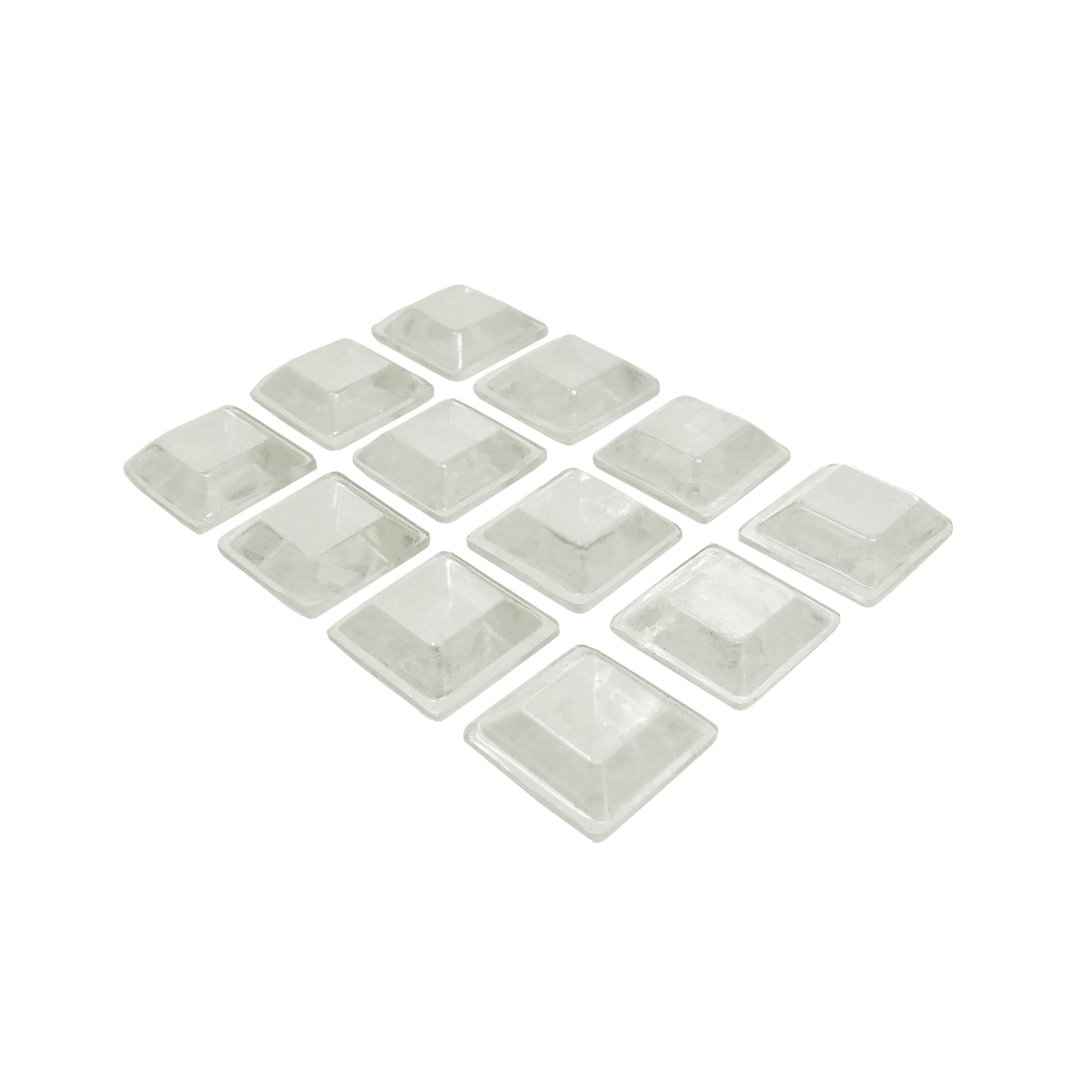 RELIABILT 4215424RB 12 -Pack Square Plastic Cabinet Bumpers