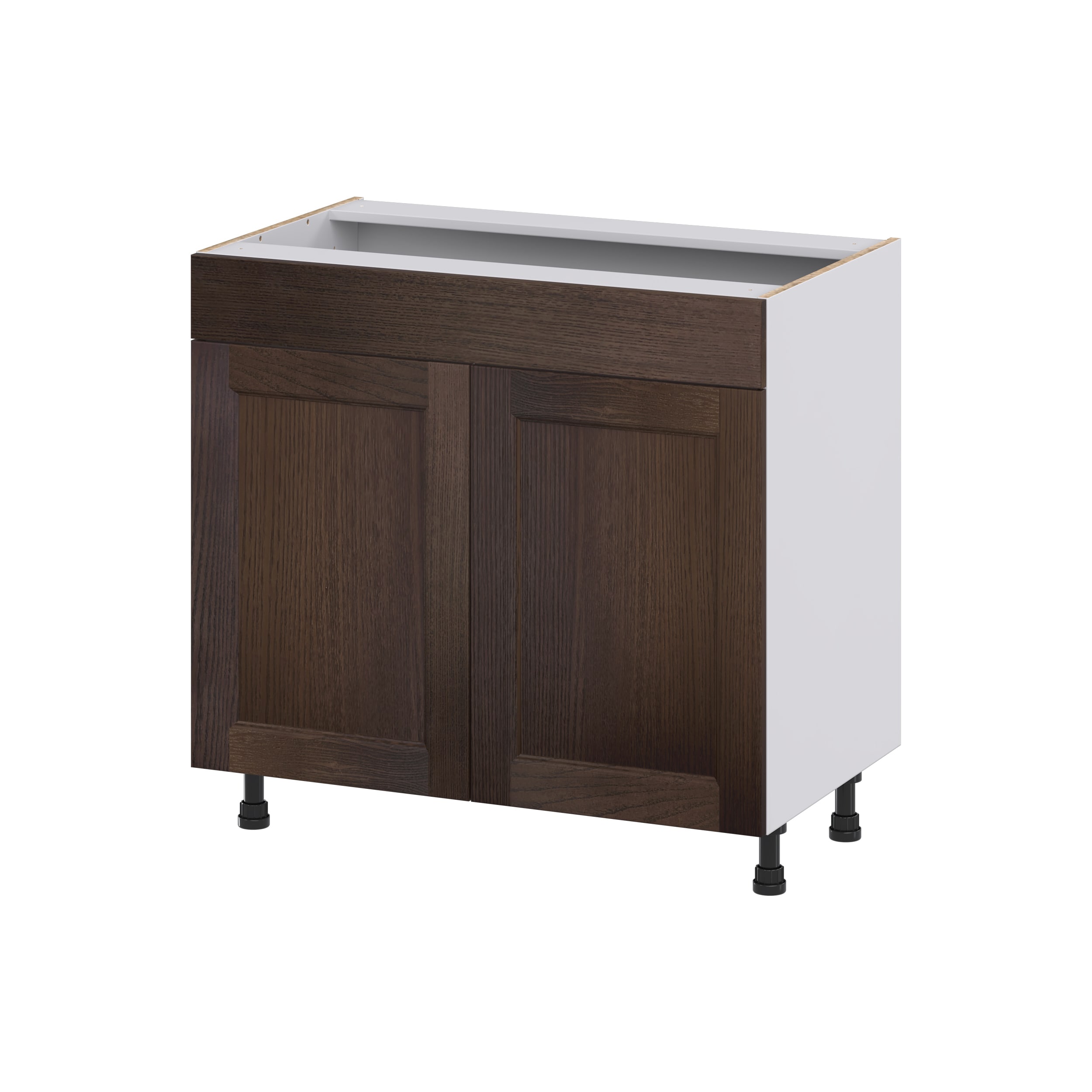 Hugo&Borg DSVS36-MO 36-in W x 34.5-in H x 21-in D Wood Base Fully assembled Cabinet (Recessed Panel Shaker)
