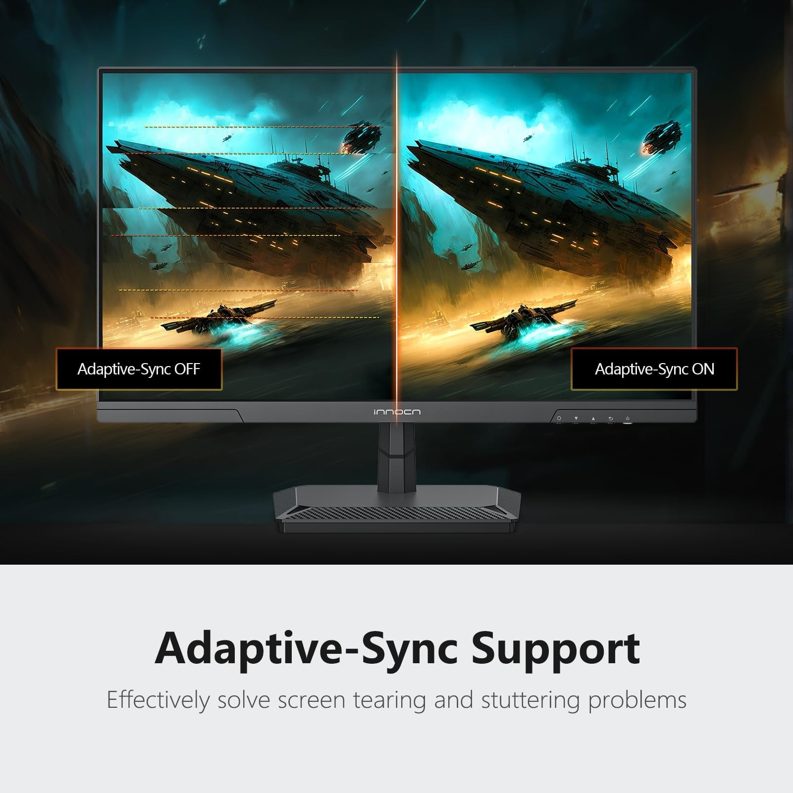 Etokfoks  24 5 Inch Gaming Monitor 1440P 240Hz QHD 2K Fast IPS HDMI 2 1 DisplayPort Built in Speaker 25G2S