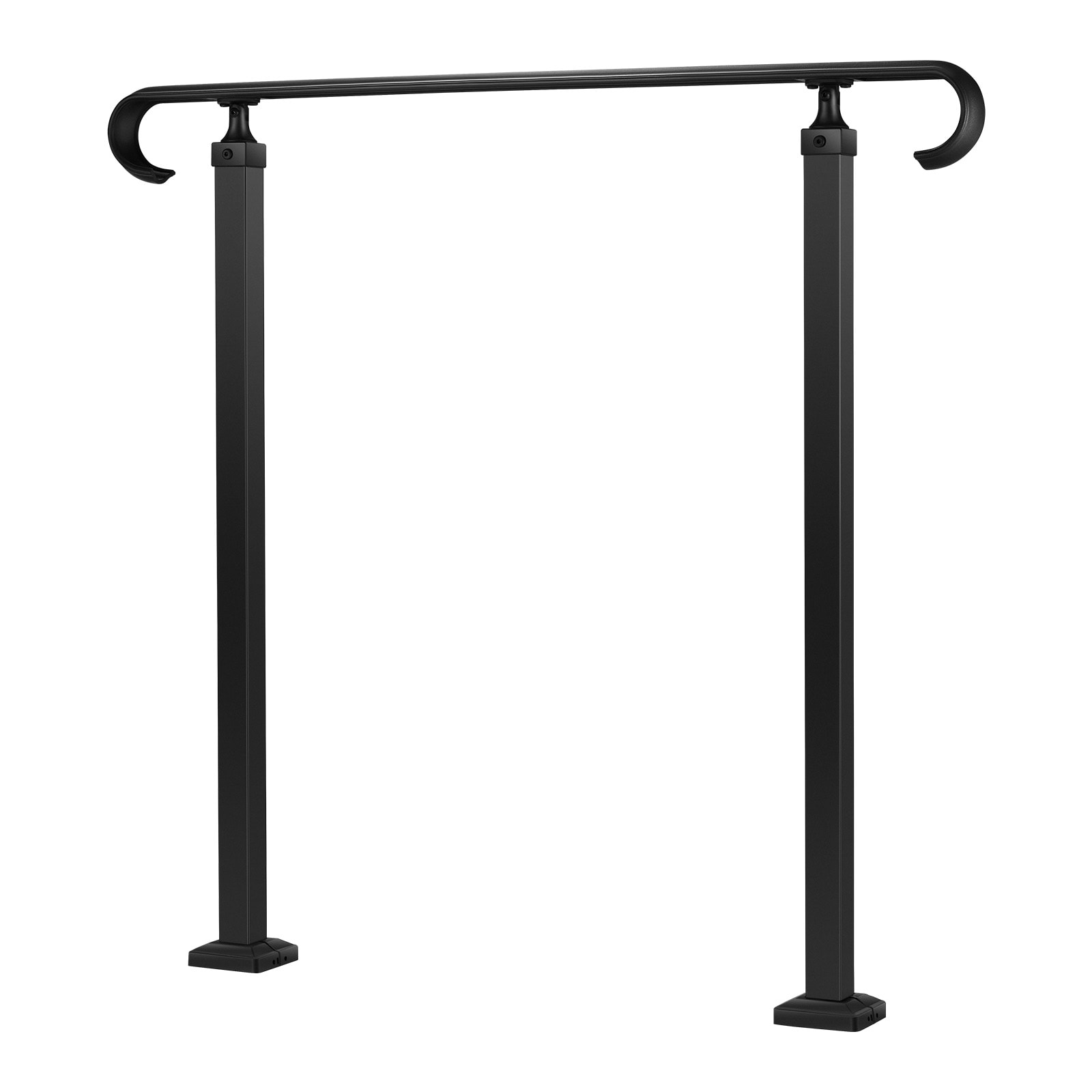 HyperDrop Cart Matte Black Carbon Steel Adjustable Height Transitional ...