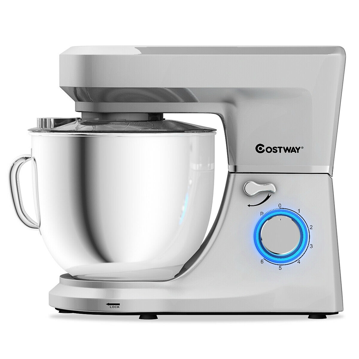 CASAINC 7.5 Qt Mixer In White with Dough Hook in Stand Mixers department at Lowes.com