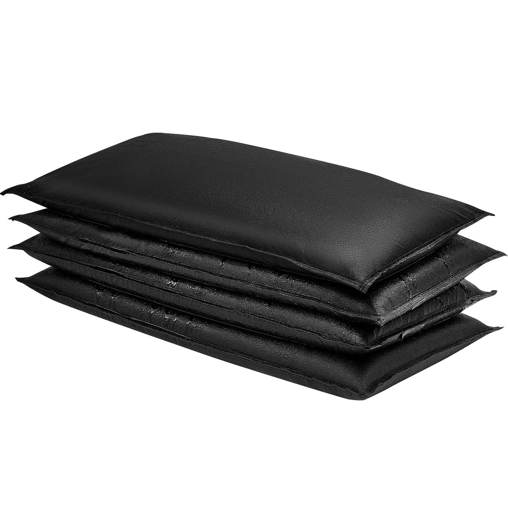 Angel Sar 10 Pack 16.8 Inch x 32.4 Inch Reusable Self Activating Flood Barriers with Bucket for Door Basement Garage Flood Prevention