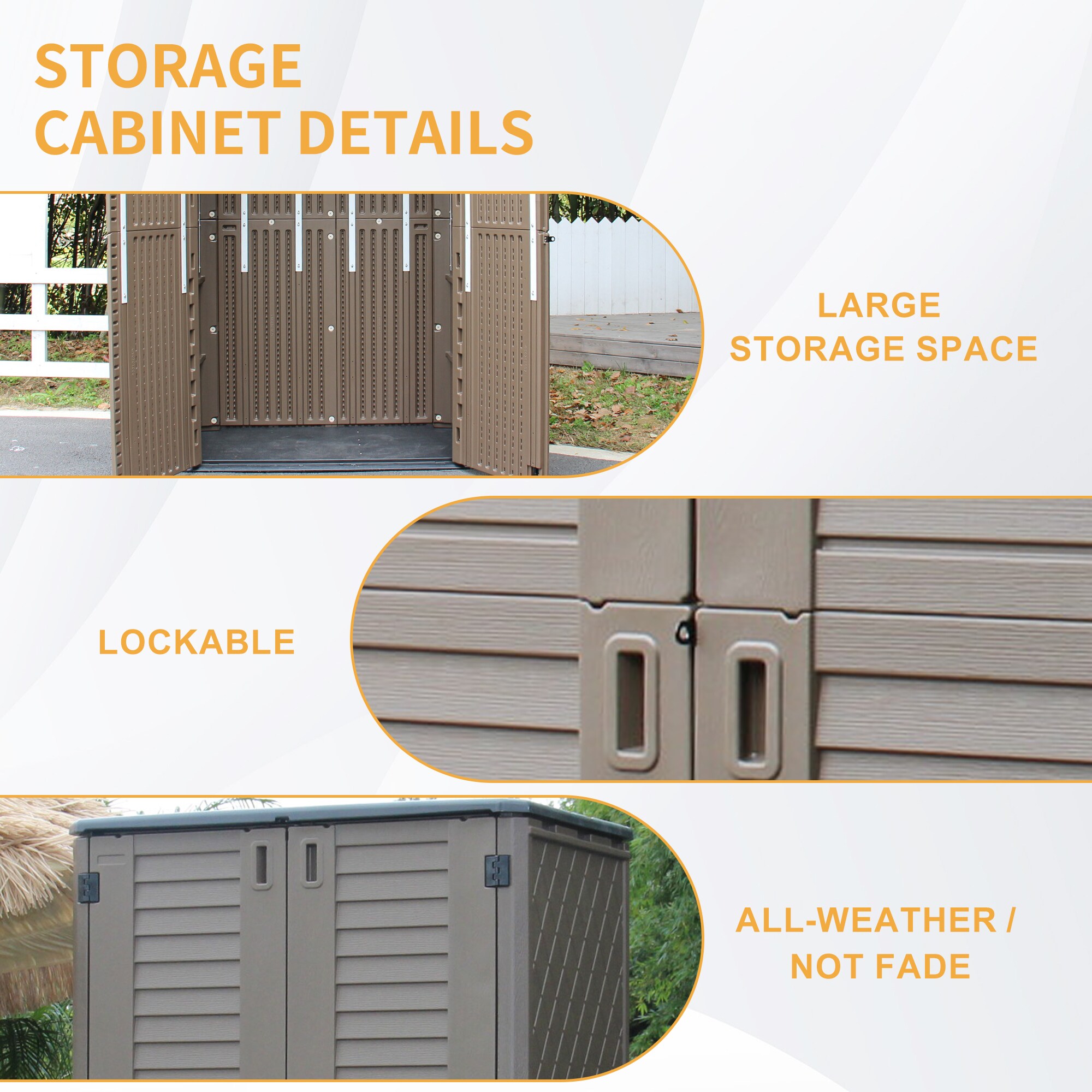 Clihome CL-YT002AM-CF Vinyl-Resin-Storage-Buildings - View #12