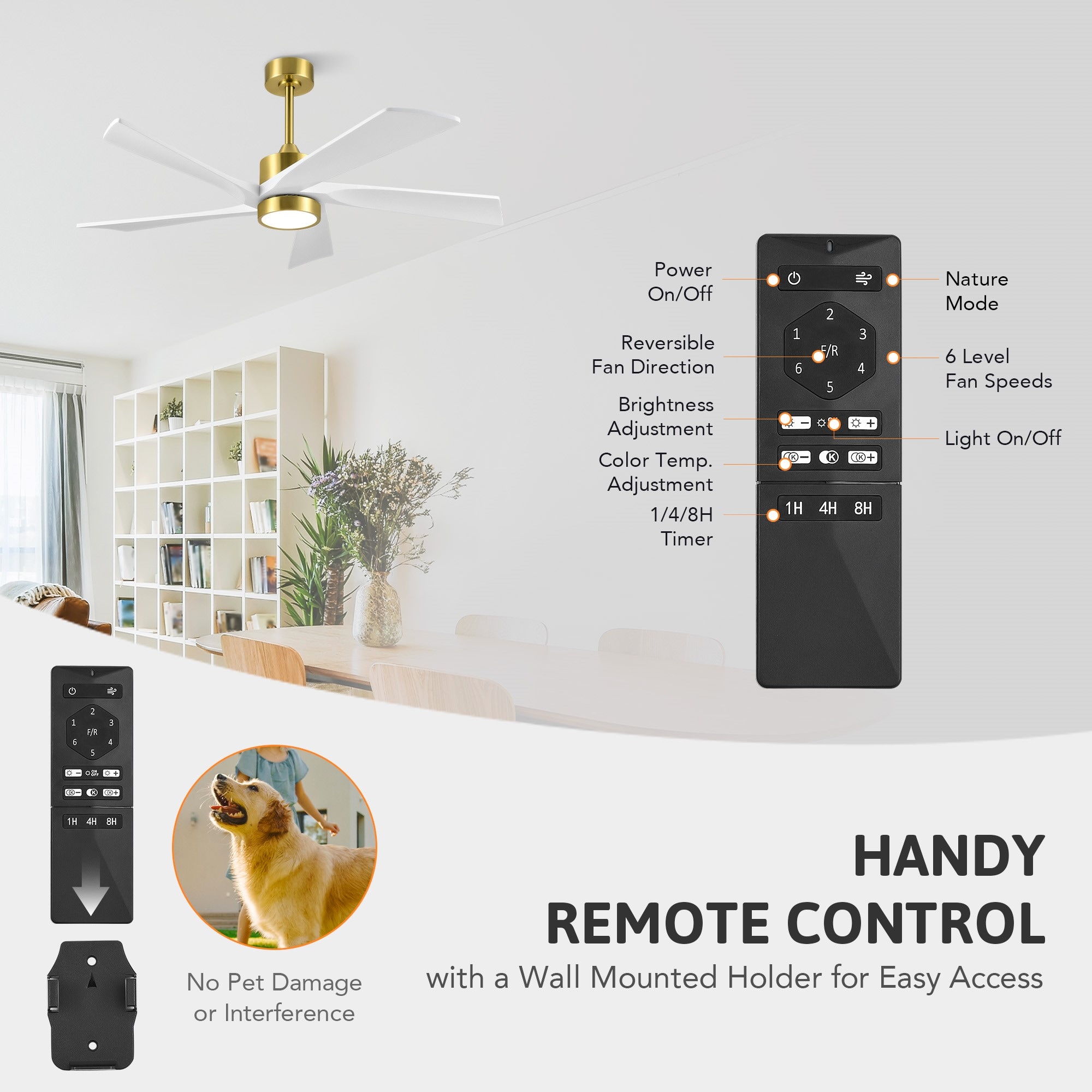 CO-Z CFN-1319-GW Ceiling-Fans - View #7