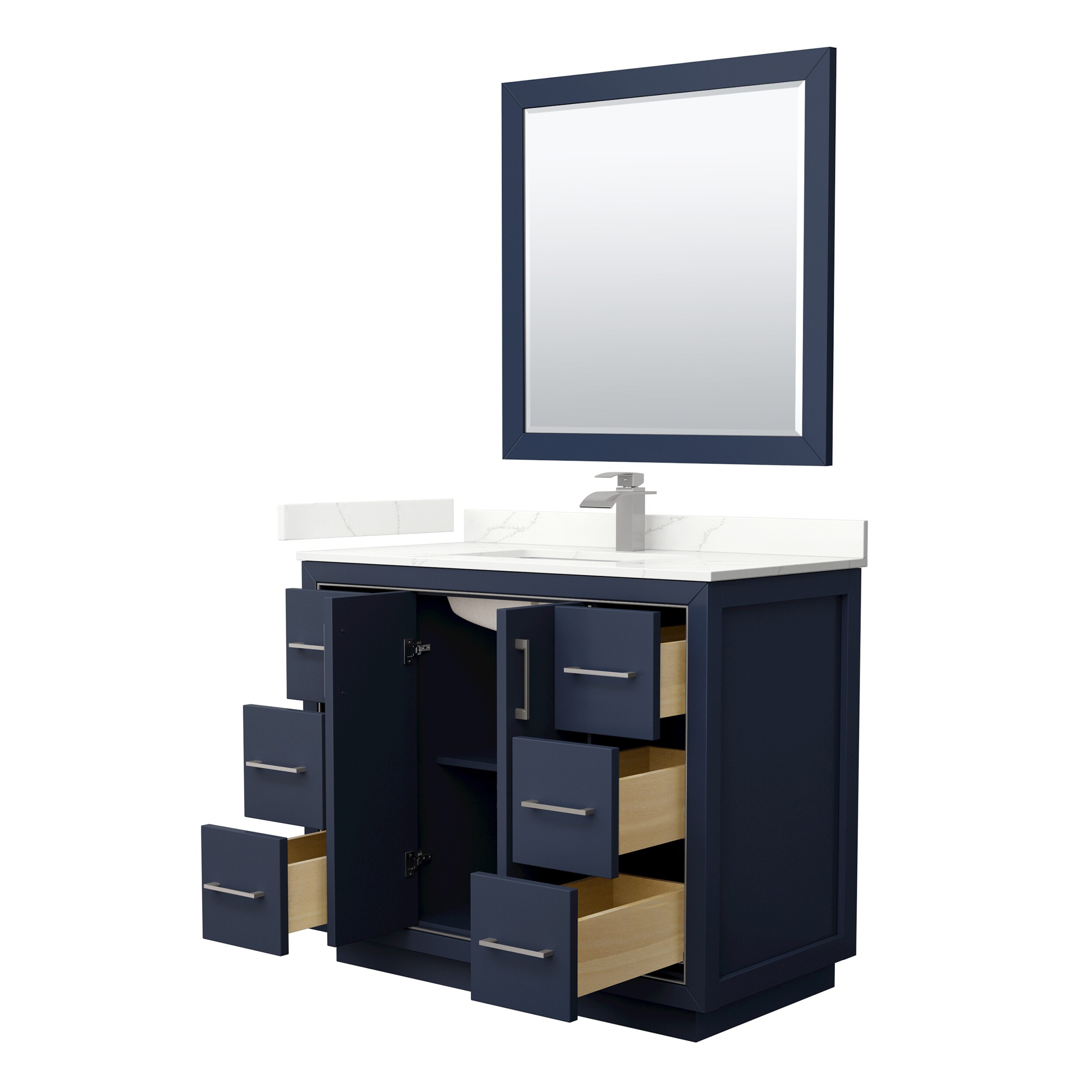 Wyndham Collection WCF111142SBNGTUNSM34 Bath-Vanity-Combo - View #2