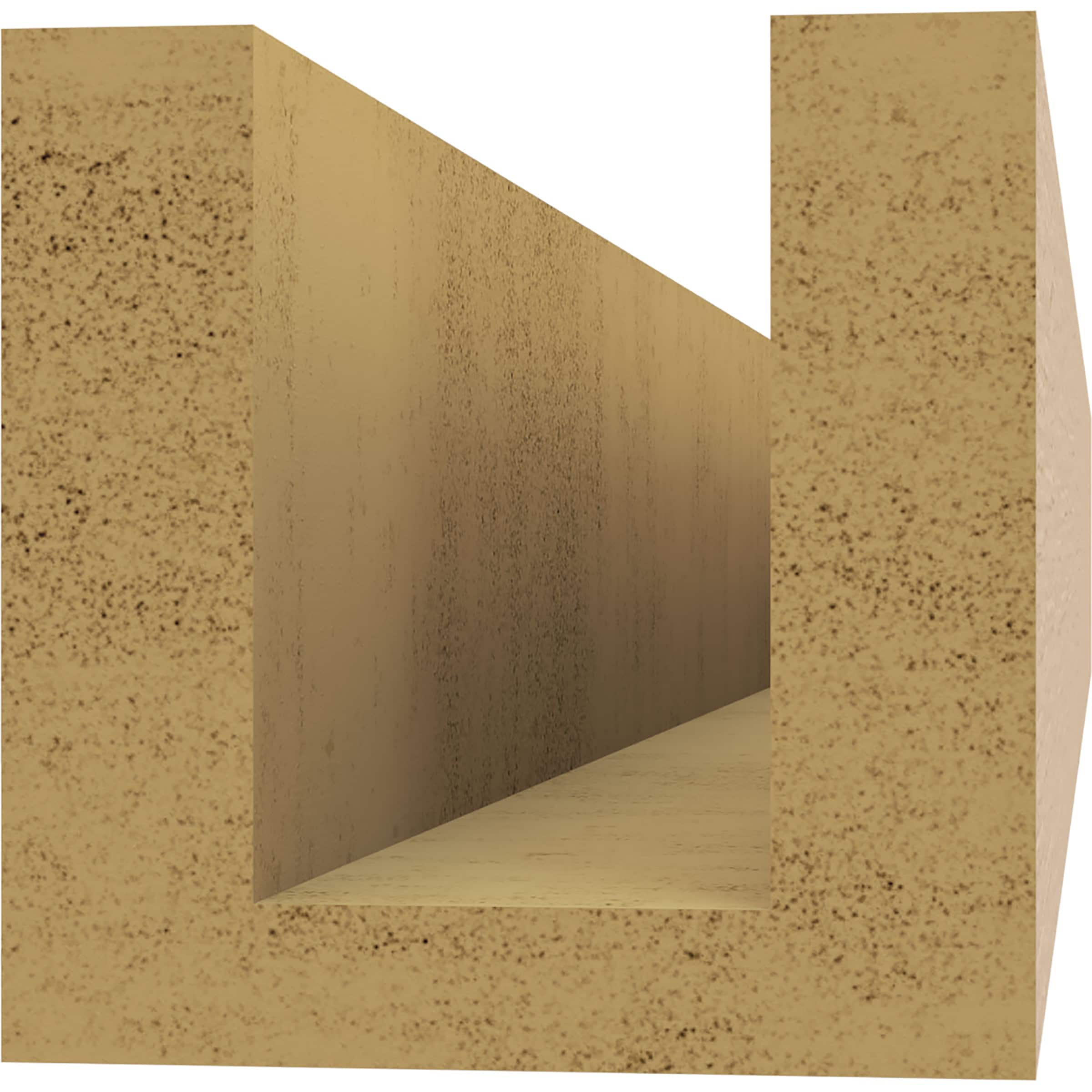 Ekena Millwork RFTU04X04X32BLKRCPR Exterior-Brackets-Braces - View #4