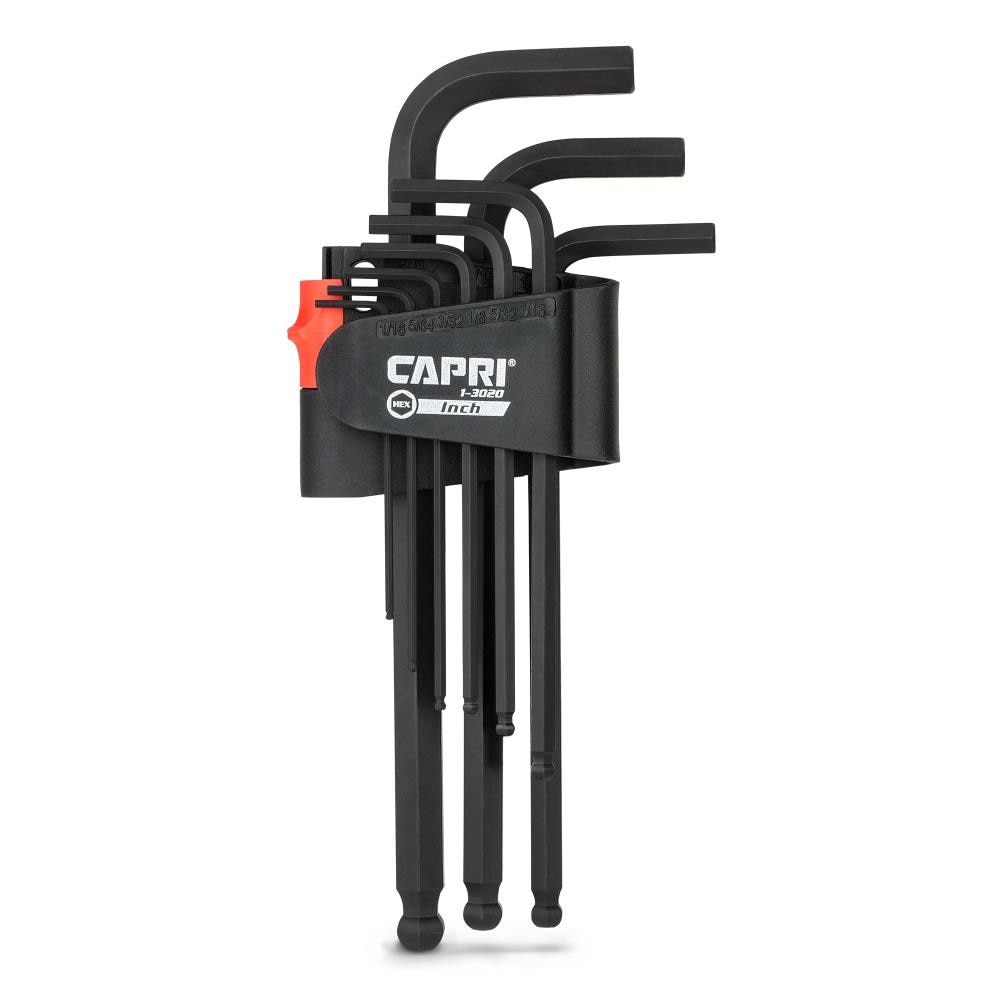 Capri Tools CP13020 T-Handle Standard (SAE) 9 -Pieces Hex key set