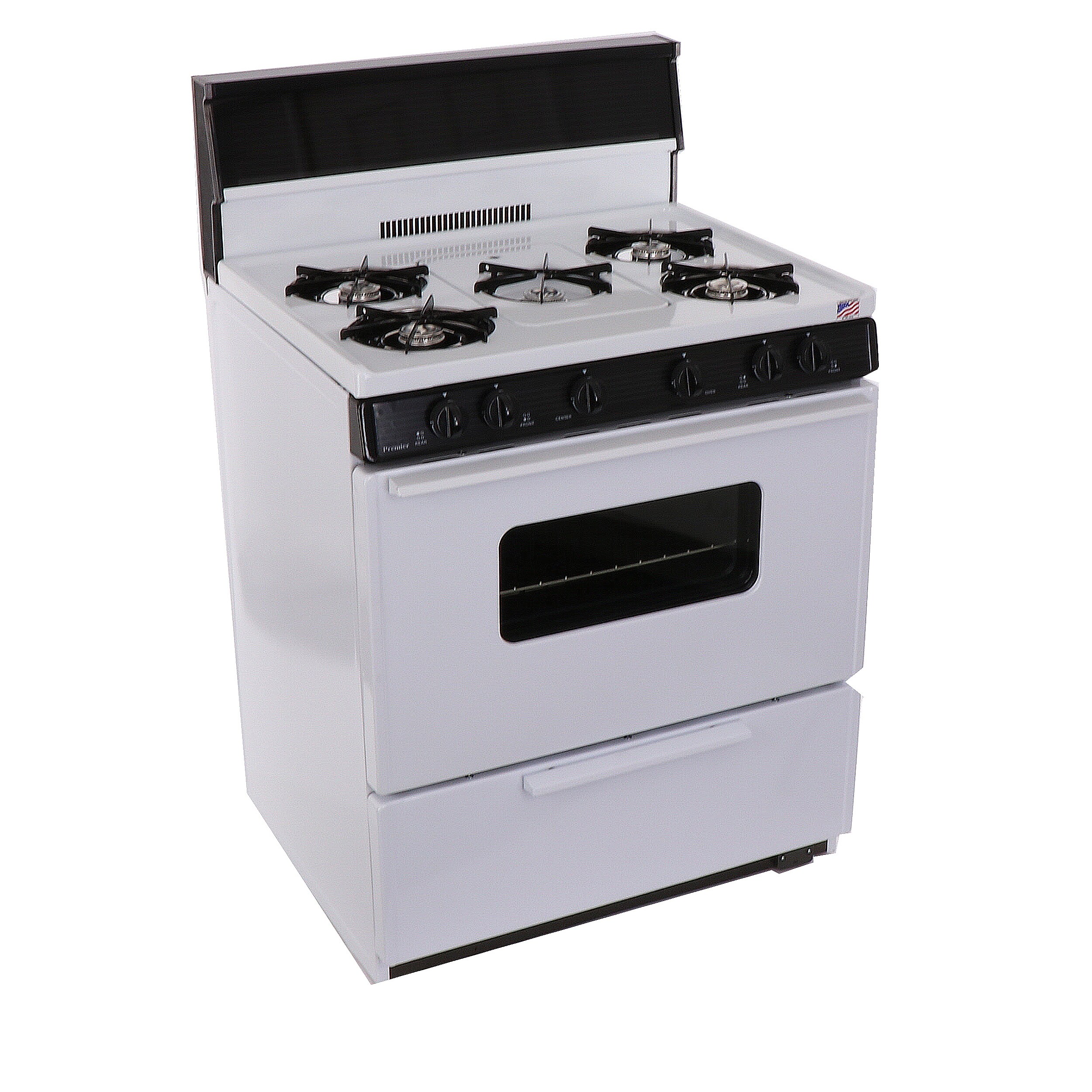 UNIQUE Classic Retro 30-in 4 Burners 3.9-cu ft Freestanding