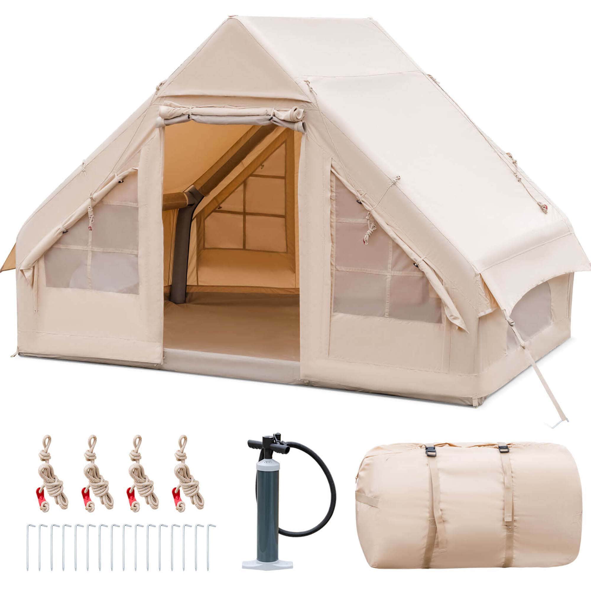 Costway HCST01569 9.7-Feet x 6.6-Feet Square Beige Standard canopy