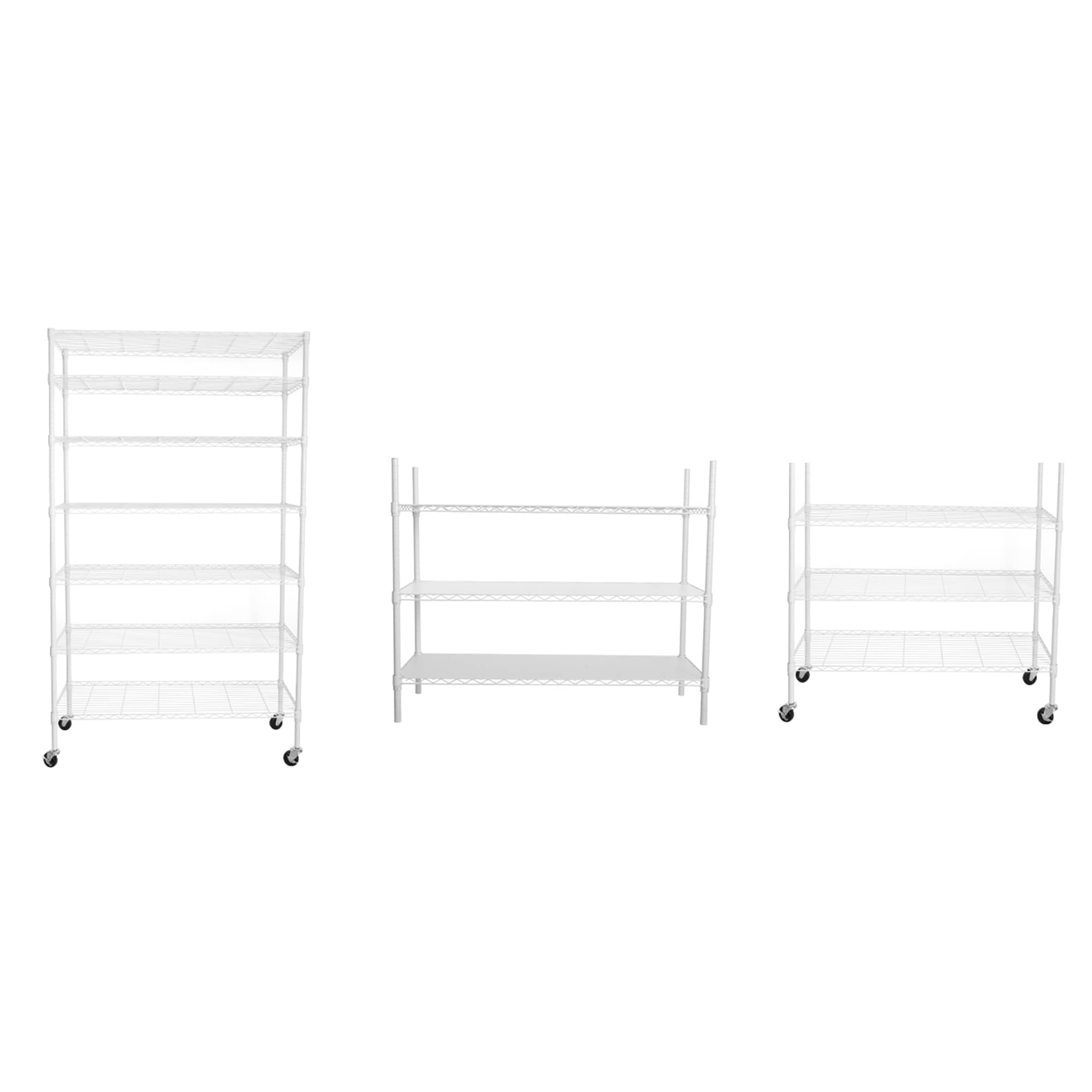 ToolCat NGG30-34-DSG 7 -Tier Heavy Duty White Iron Utility shelving unit ( 48-in W x 18-in D x 82-in H )