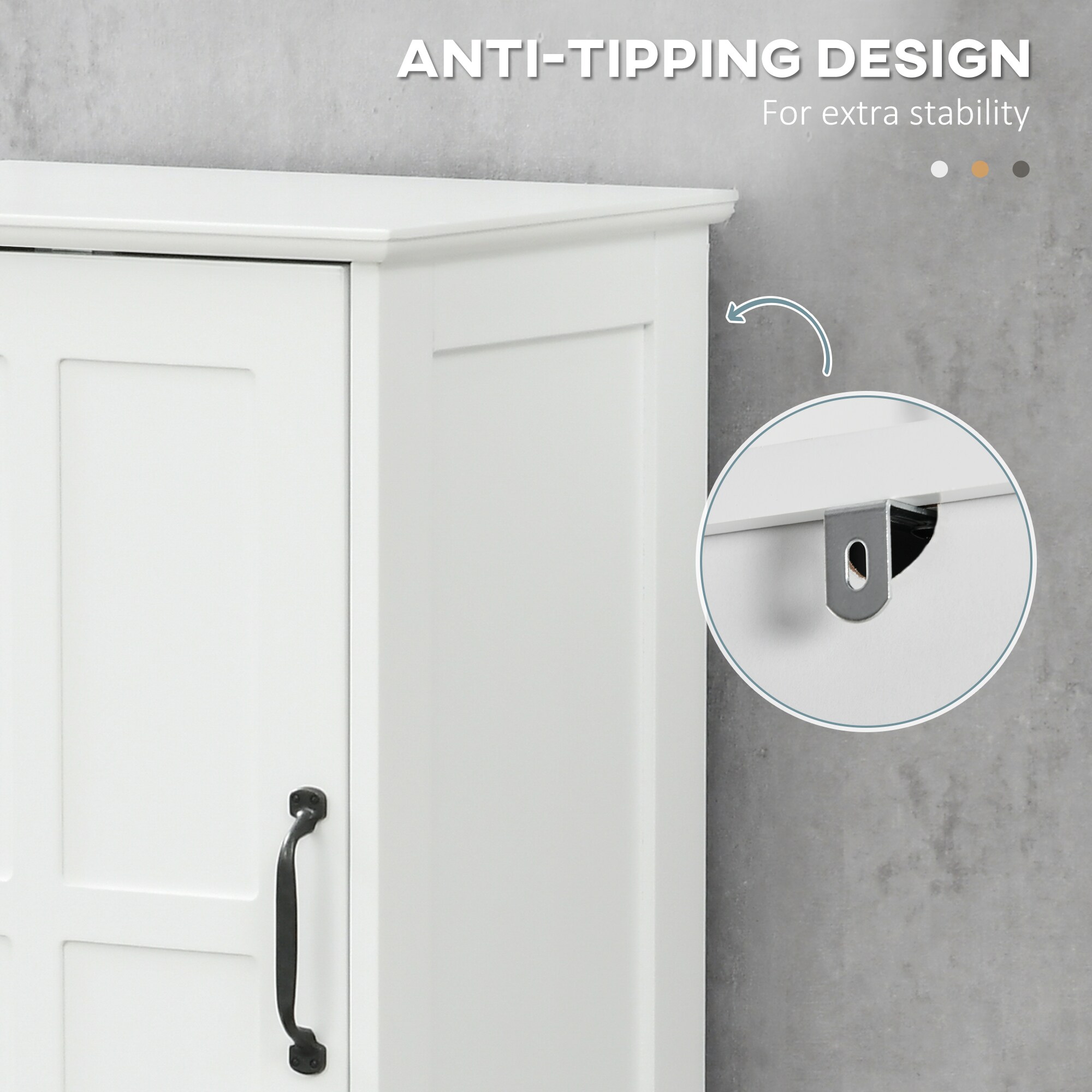 kleankin 834-570V80WT Linen-Cabinets - View #8