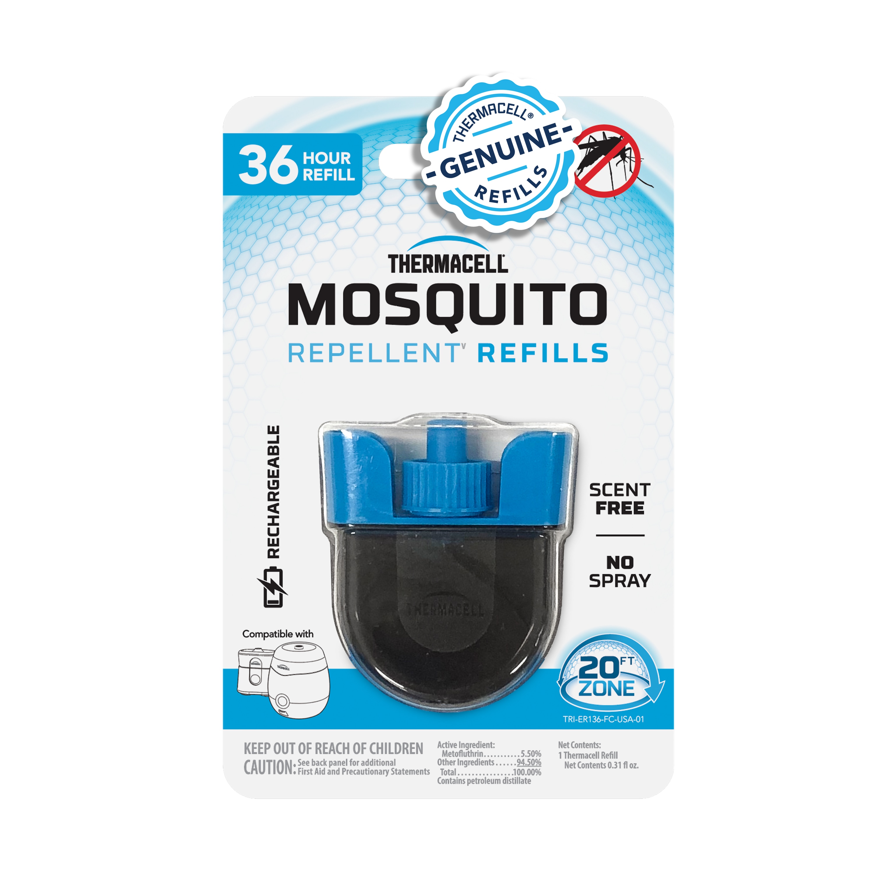 Thermacell ER136 1 Count Mosquito repellent Home perimeter Outdoor Refill