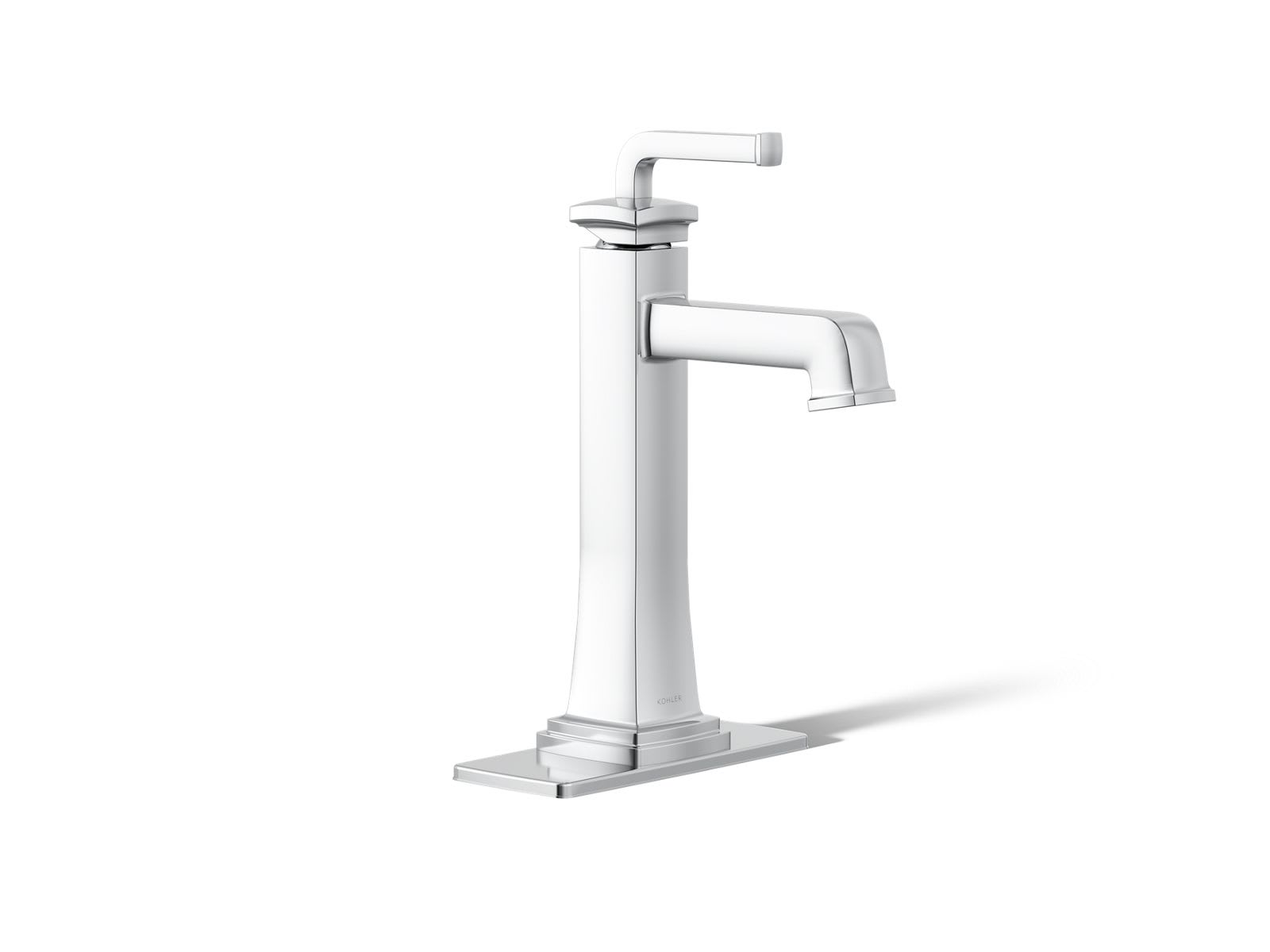 KOHLER 26430-4-CP Riff Tall single-handle bathroom sink faucet 1.2 gpm