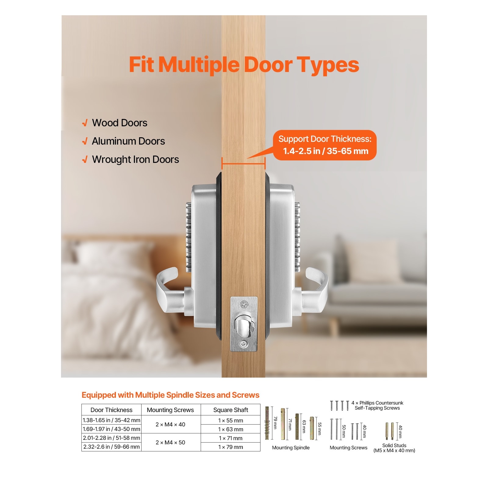 Mecale YAS-YB9A6Q Electronic-Door-Locks - View #3
