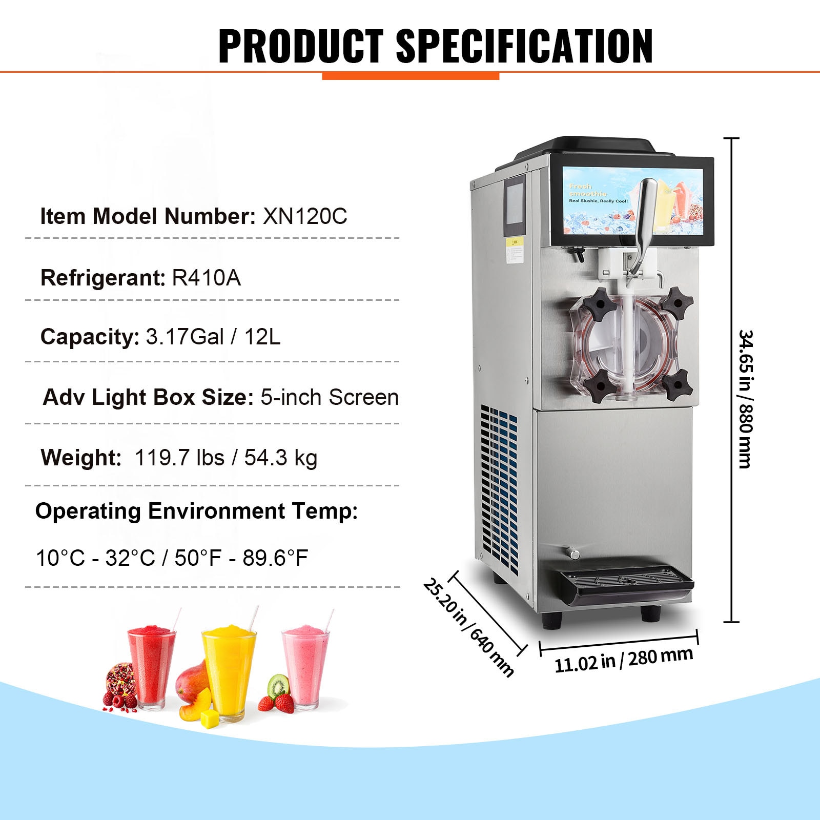 VEVOR SY45L800W110VUMLYV1 Frozen-Drink-Makers - View #8