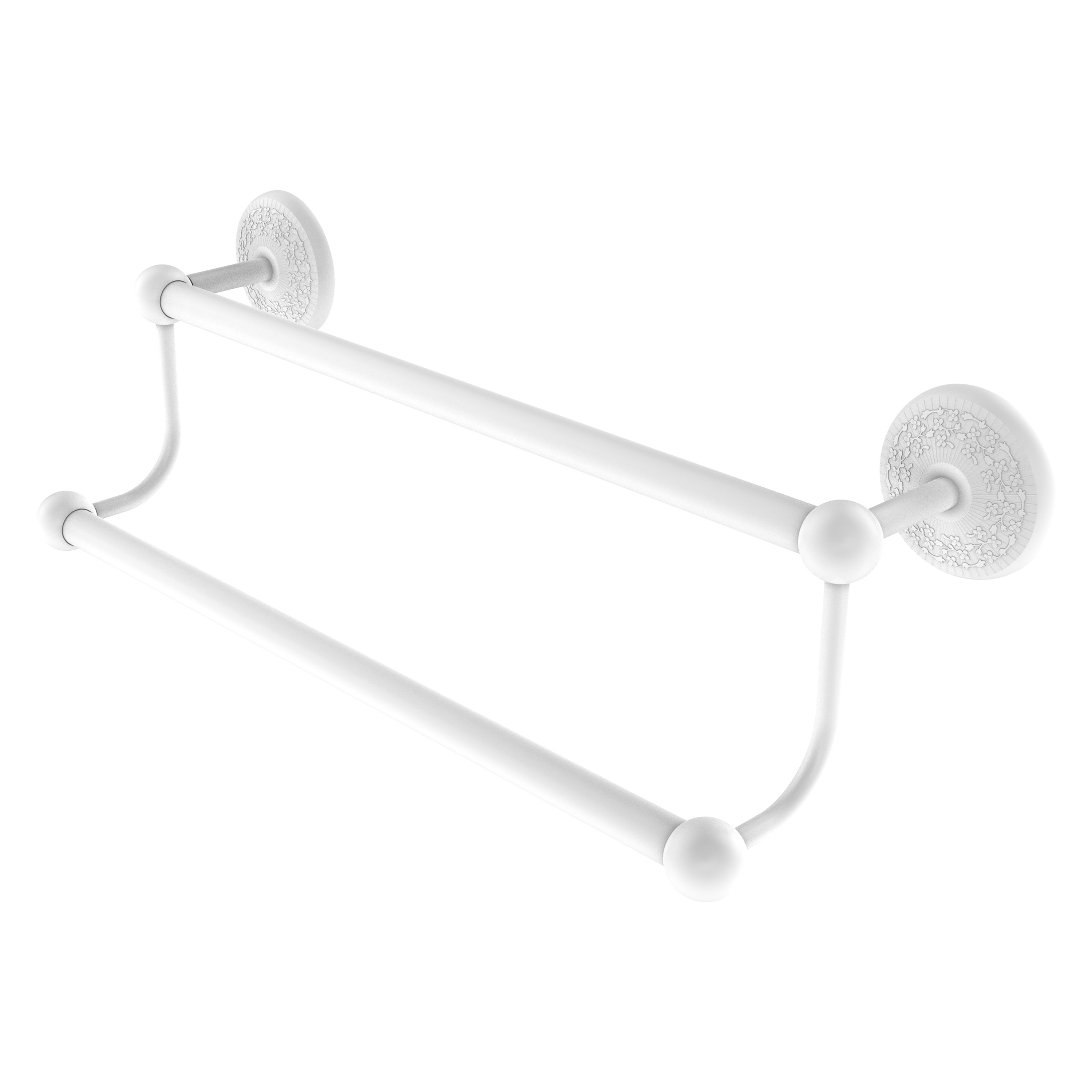 Allied Brass PMC-72/36-WHM Prestige Monte Carlo 36-in double Matte White Wall mount Double Towel Bar