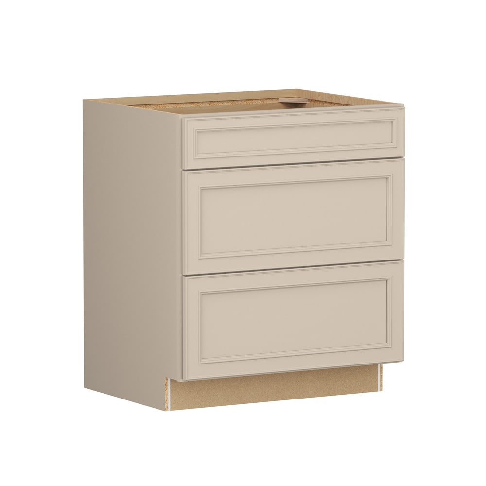 Shenandoah Irvington 30-in W x 34.5-in H x 24-in D Oat Painted Drawer Base Fully Assembled Cabinet Recessed Panel Miter