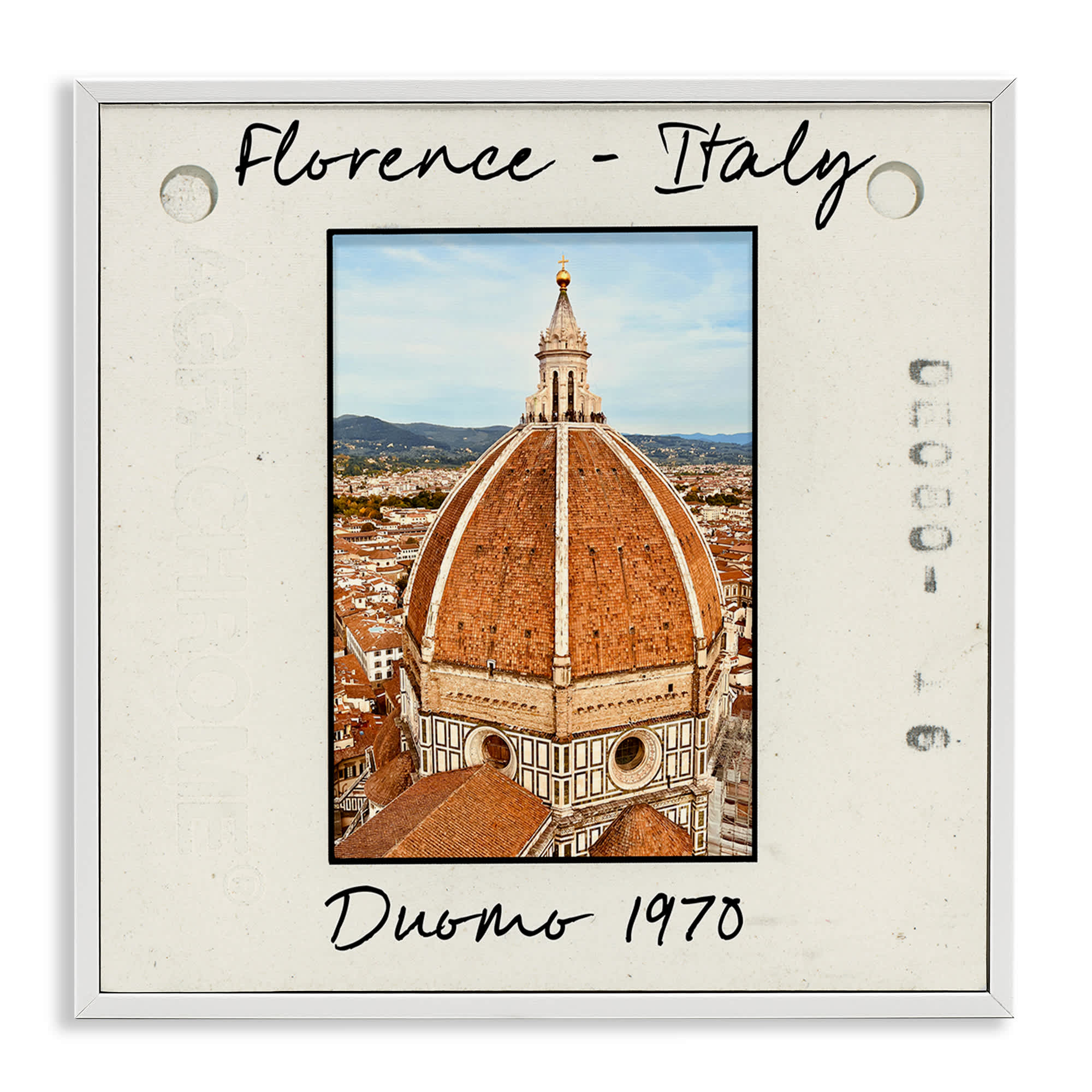 Stupell Industries BS-276-WFR-12X12 Florence Italy Travel View White Framed Giclee Art By Val Rhodes 12 x 12