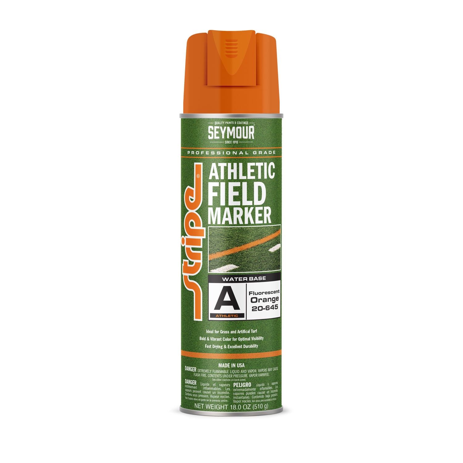 SEYMOUR 0000200645 Orange Spray paint ( NET WT
