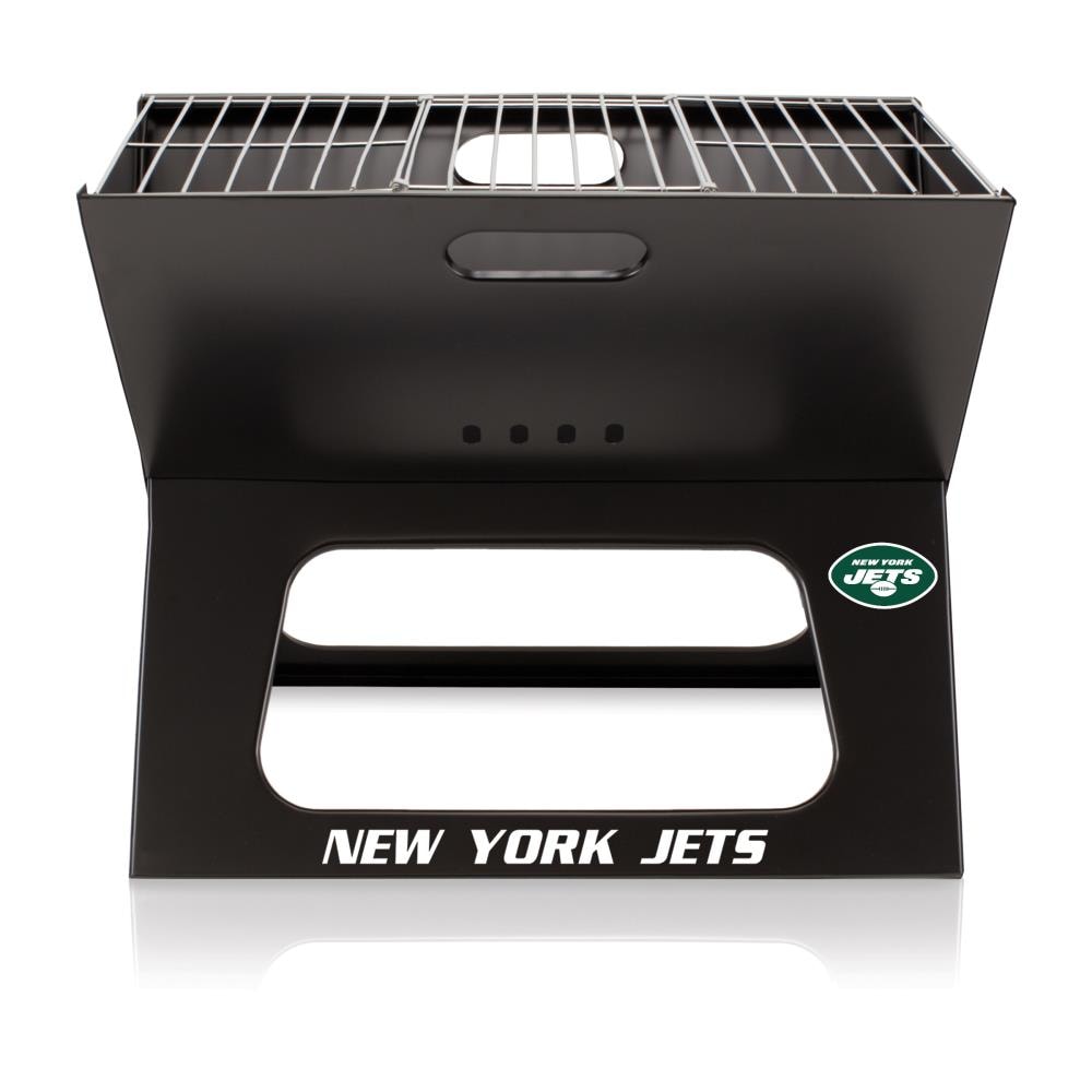 Picnic Time New York Jets 11 in W Black Charcoal Grill in the