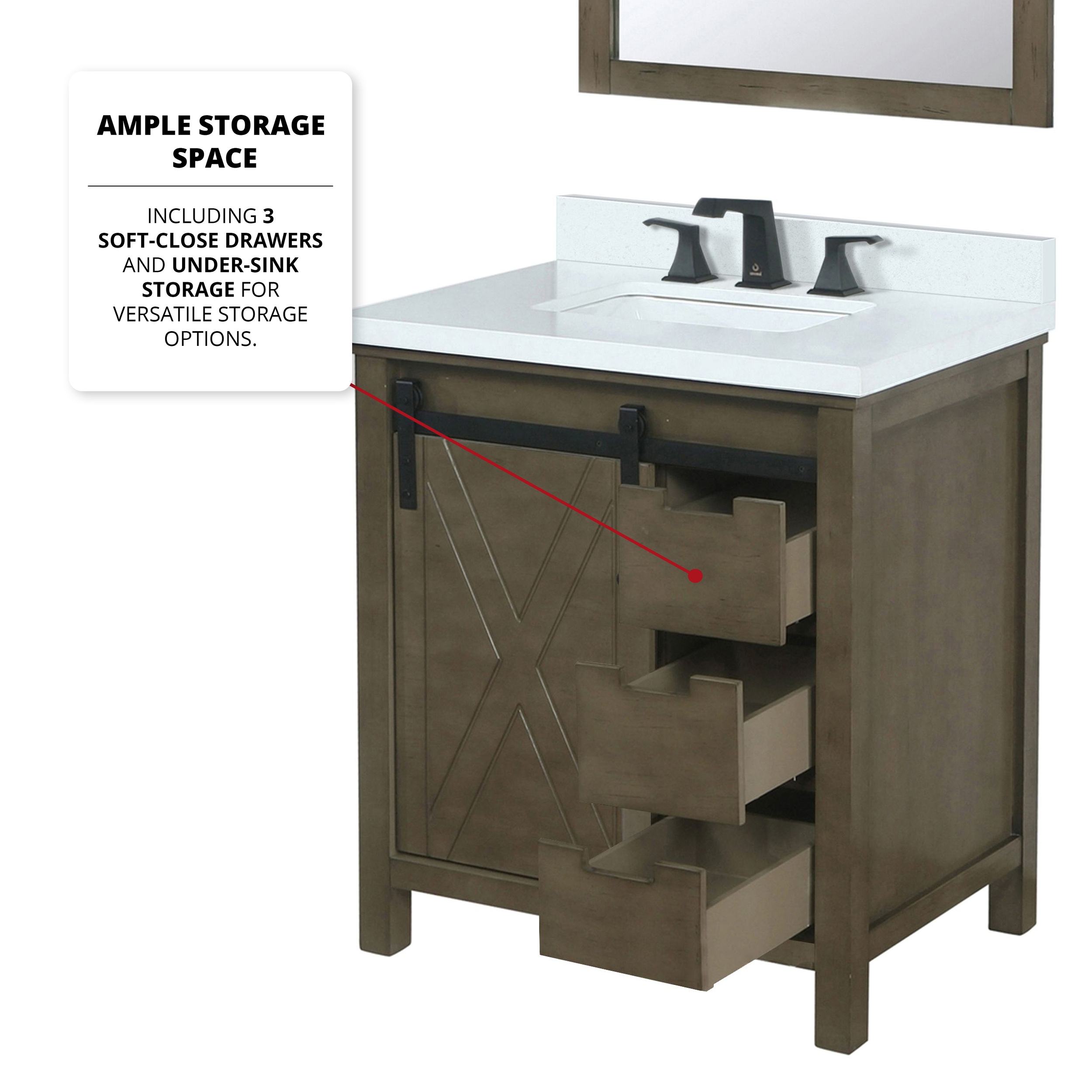 Lexora LVM30SK311 Bath-Vanity-Combo - View #6