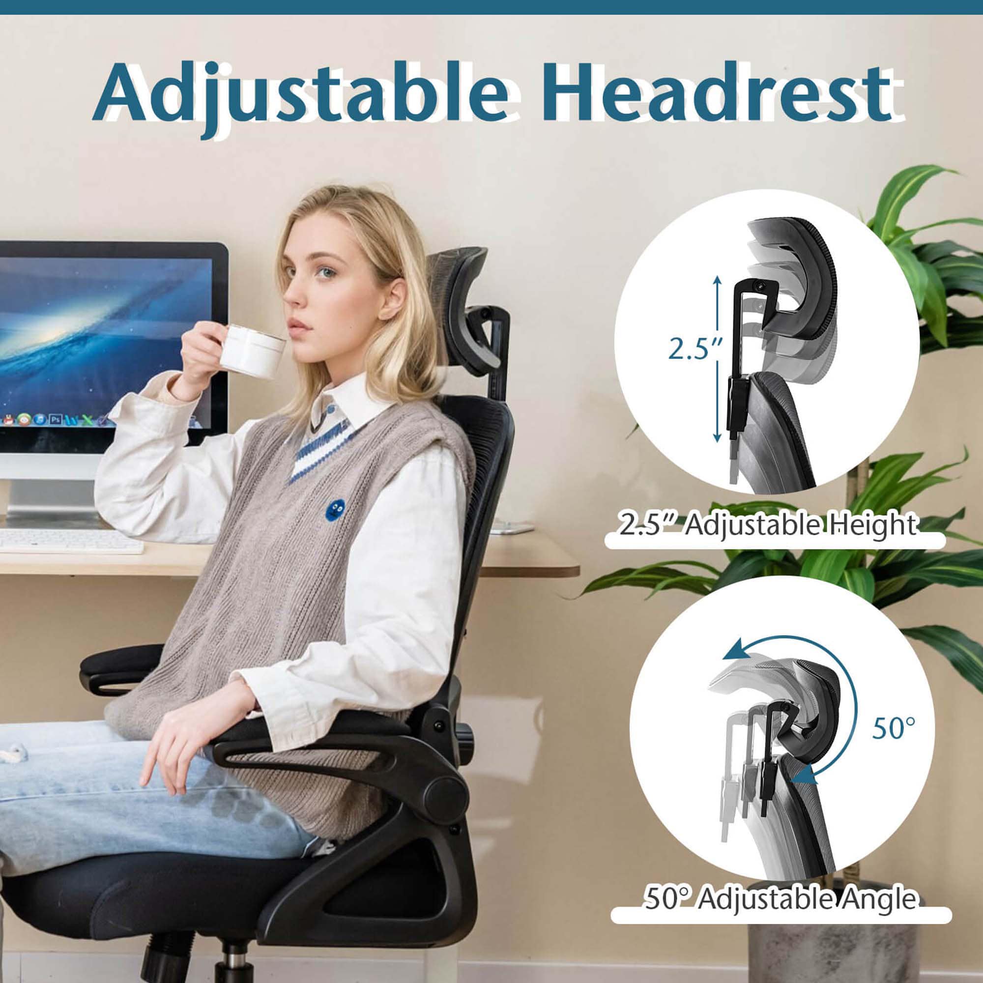 Costway HCST02082 Office-Chairs - View #3