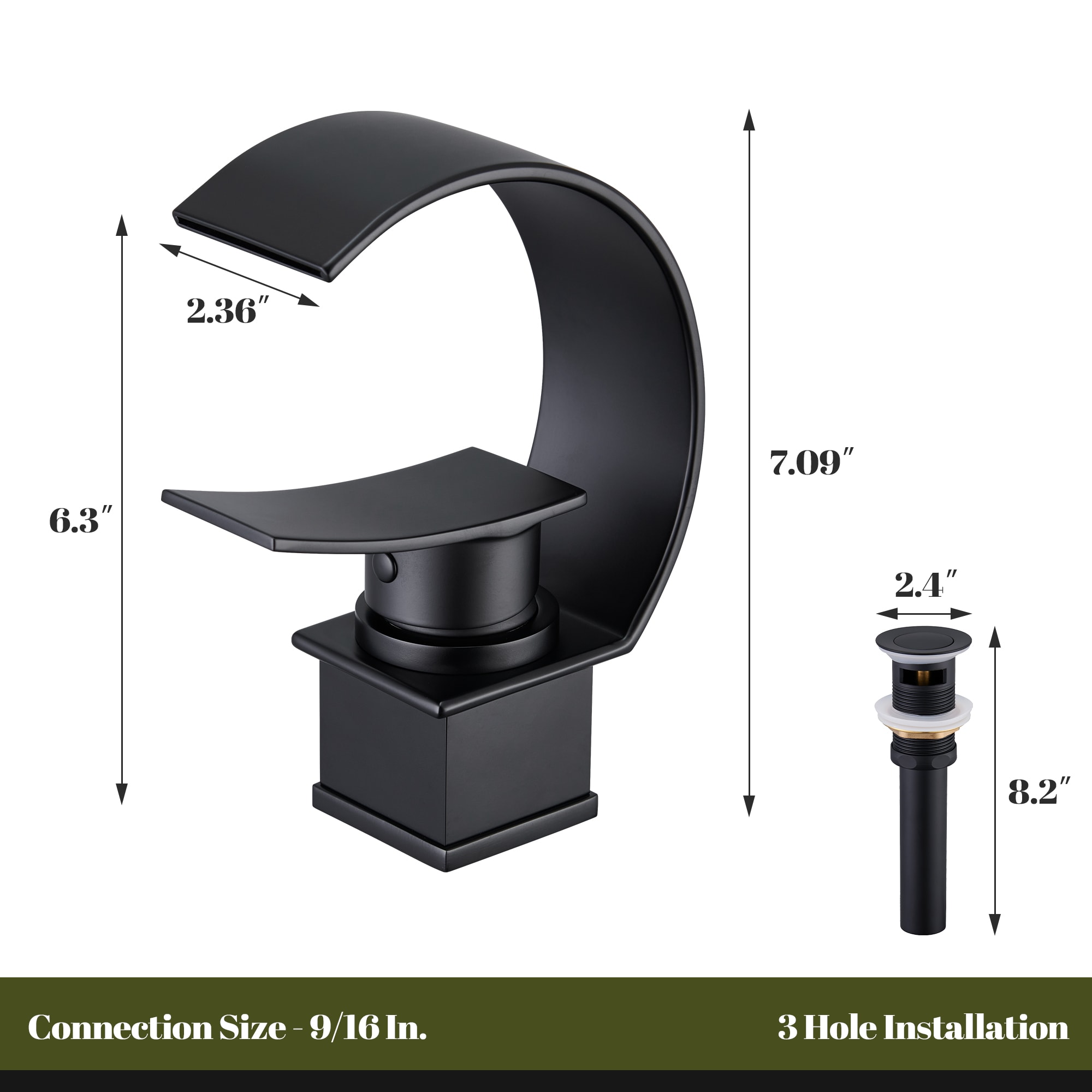 CASAINC M6609-A-10-MB Lavatory-Faucets - View #4