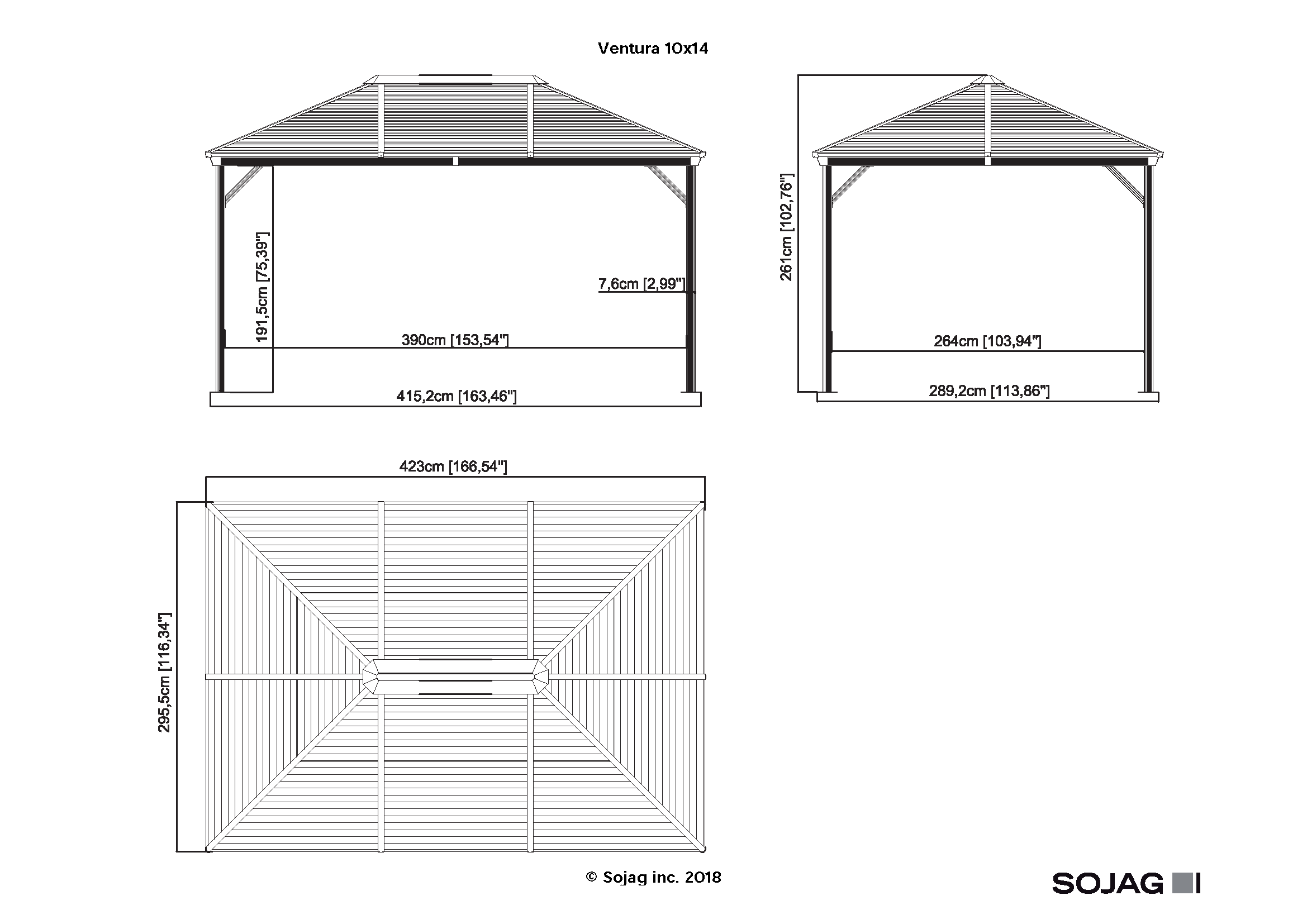 Sojag 500-9165197 Wood-Resin-Gazebos - View #13