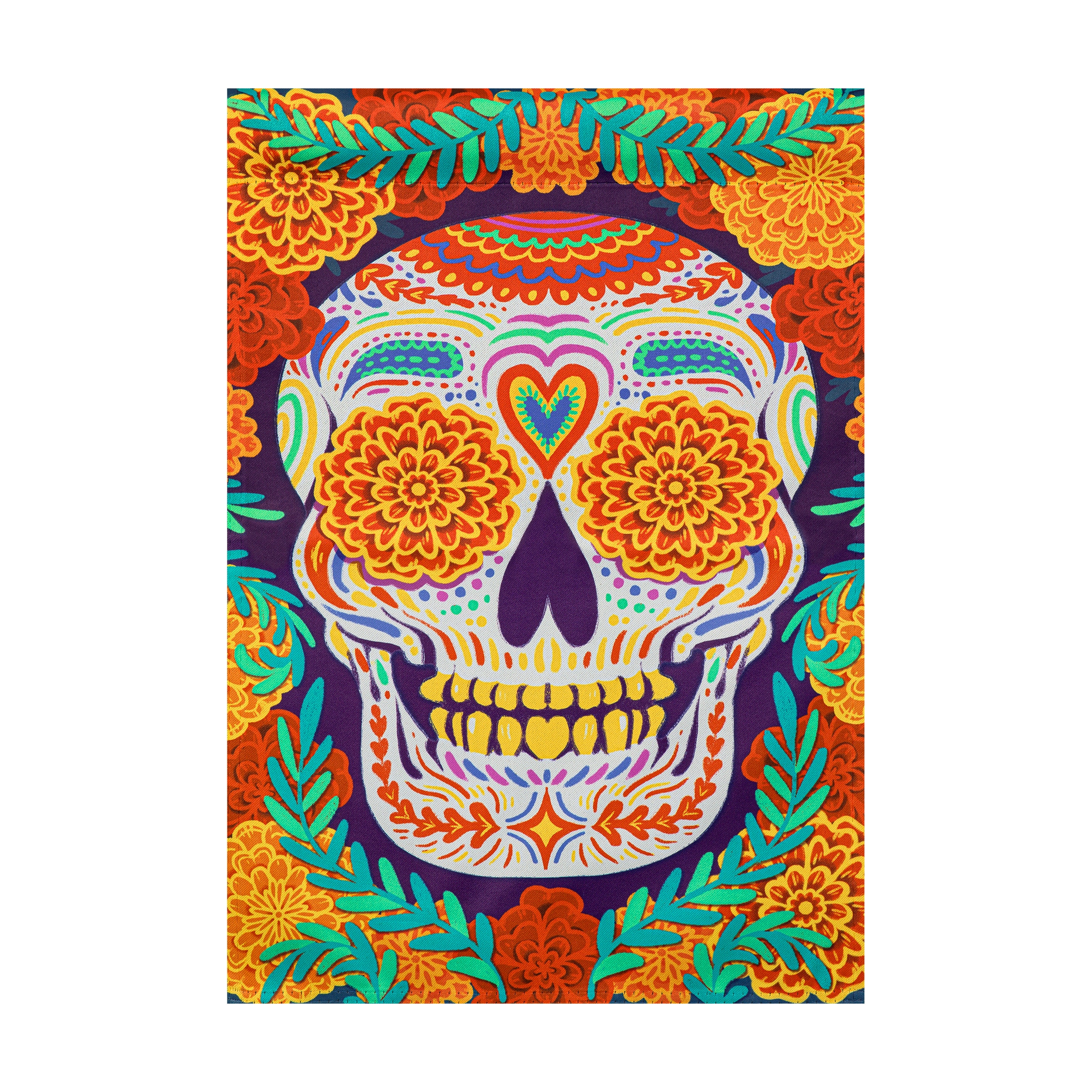 Style Selections ZLW14S12028 1.25-ft W x 3.33-ft H Halloween Embroidered Garden flag