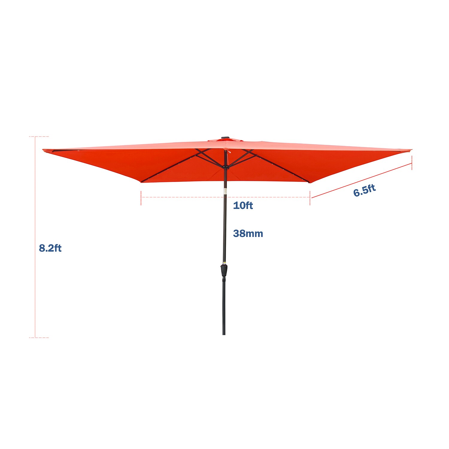 SINOFURN SYA810041RD Umbrellas-2 - View #2
