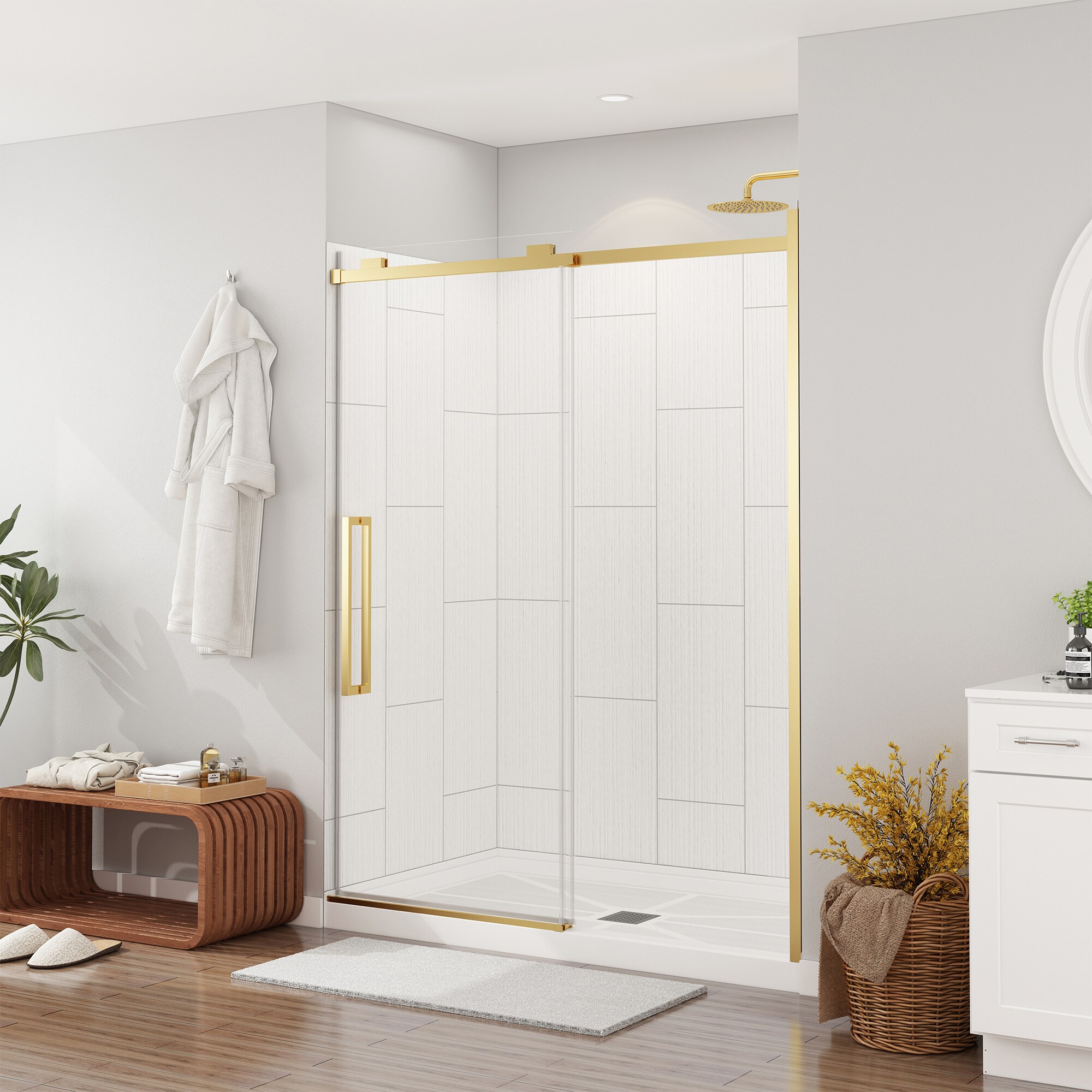 CASAINC CABR1301BG26C25 Alcove-Shower-Kit - View #4