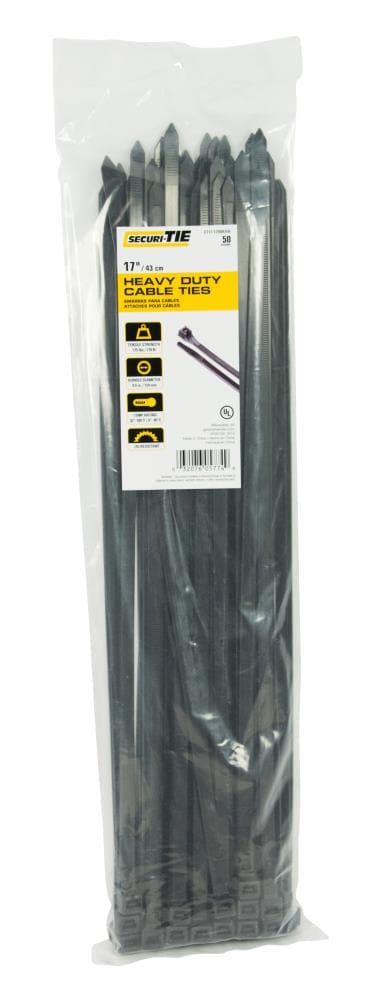 USA Made zip or wire Tie New 21"  HVY 175LB Black Cable Ties   QTY 100 