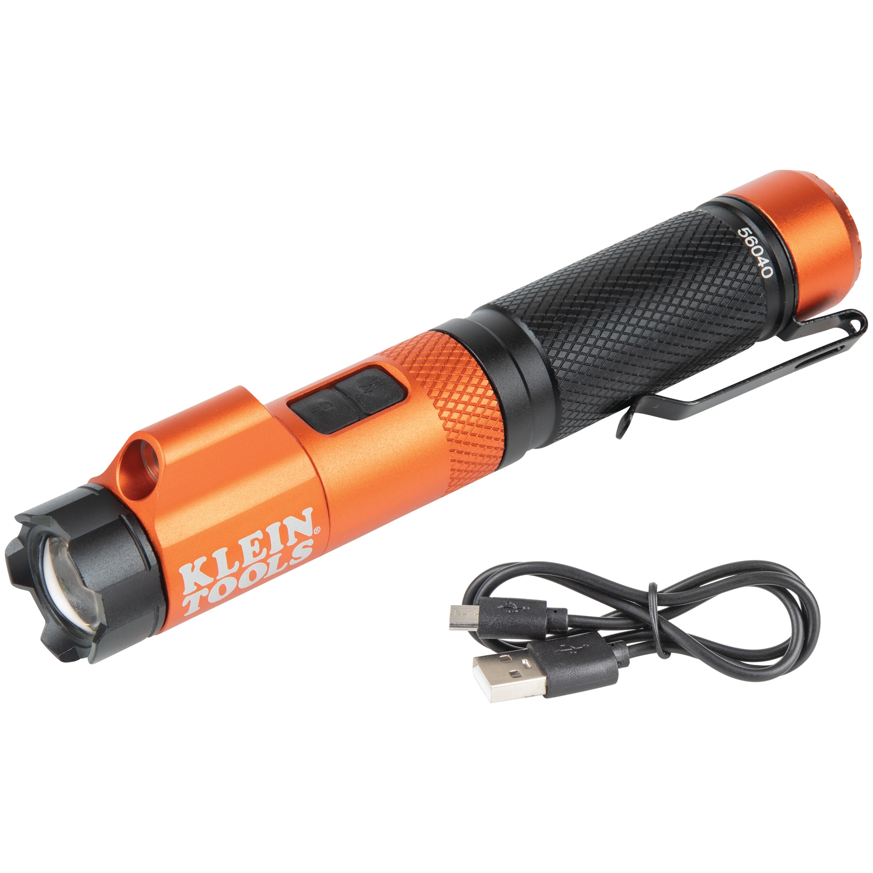 Klein Tools Rechargeable Flashlight 350-Lumen 2 Modes LED Rechargeable  Flashlight (Non-replaceable Battery Included) in the Flashlights department  at