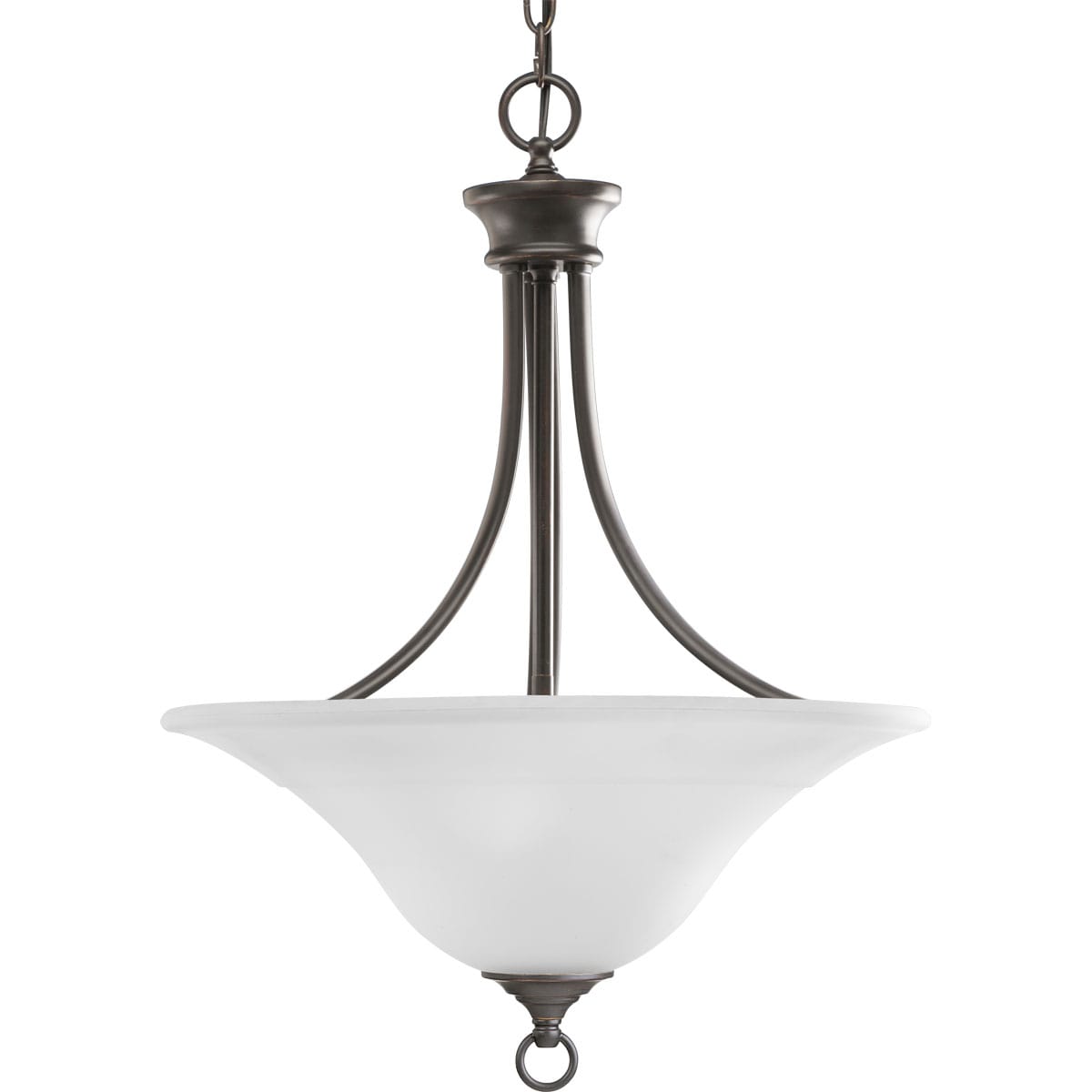 Progress Lighting Trinity 3-Light Antique Bronze Transitional Led; Dry  rated Chandelier in the Chandeliers department at