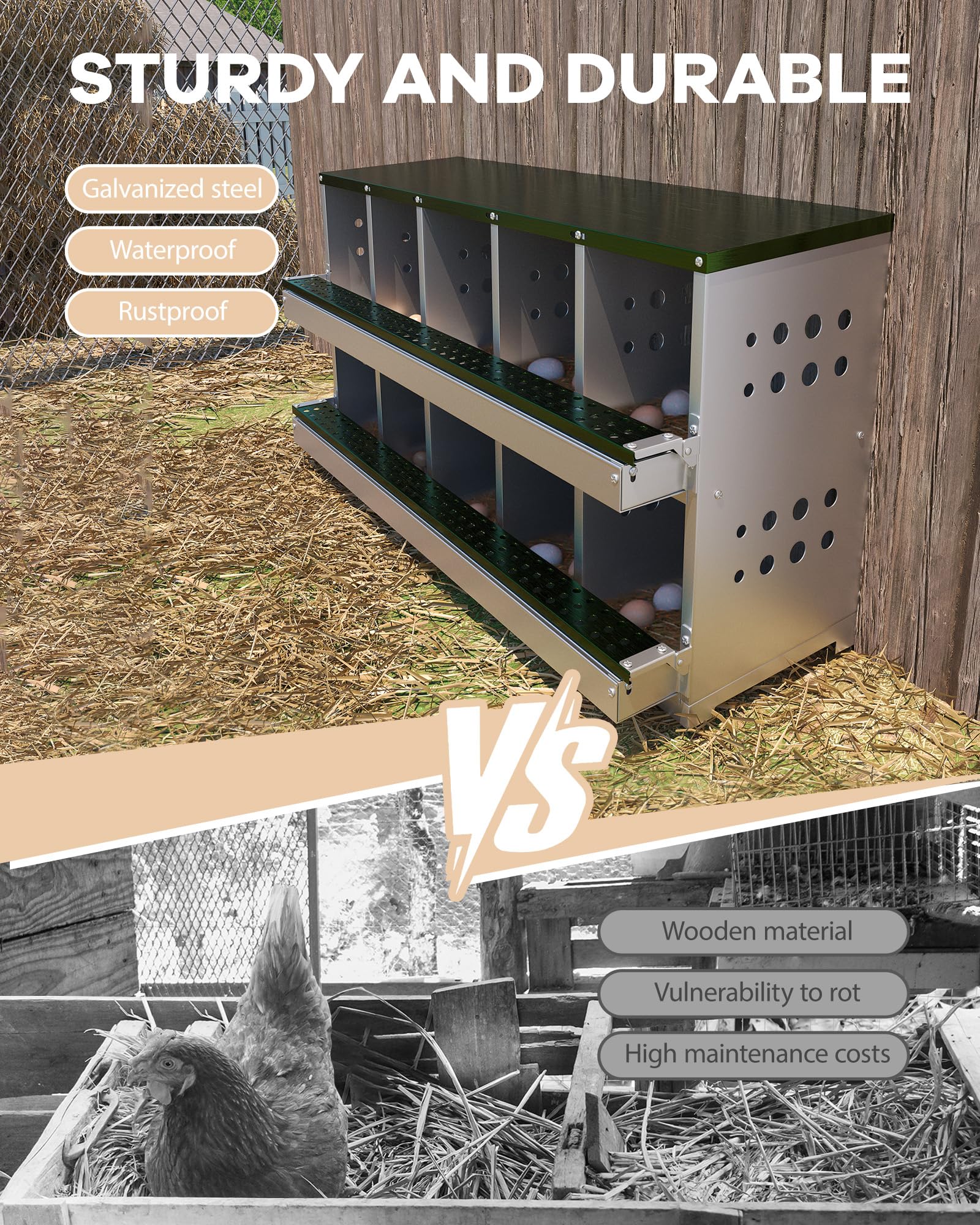 Garvee LYU01PHO-167FUN42 Chicken-Coops-Rabbit-Hutches - View #3